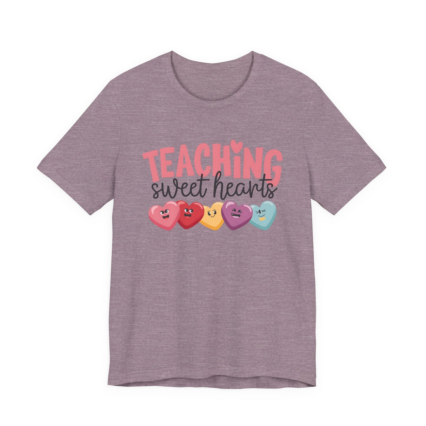 T-Shirt - Teacher / Valentine - Teaching Sweet Hearts (01) - Light colors
