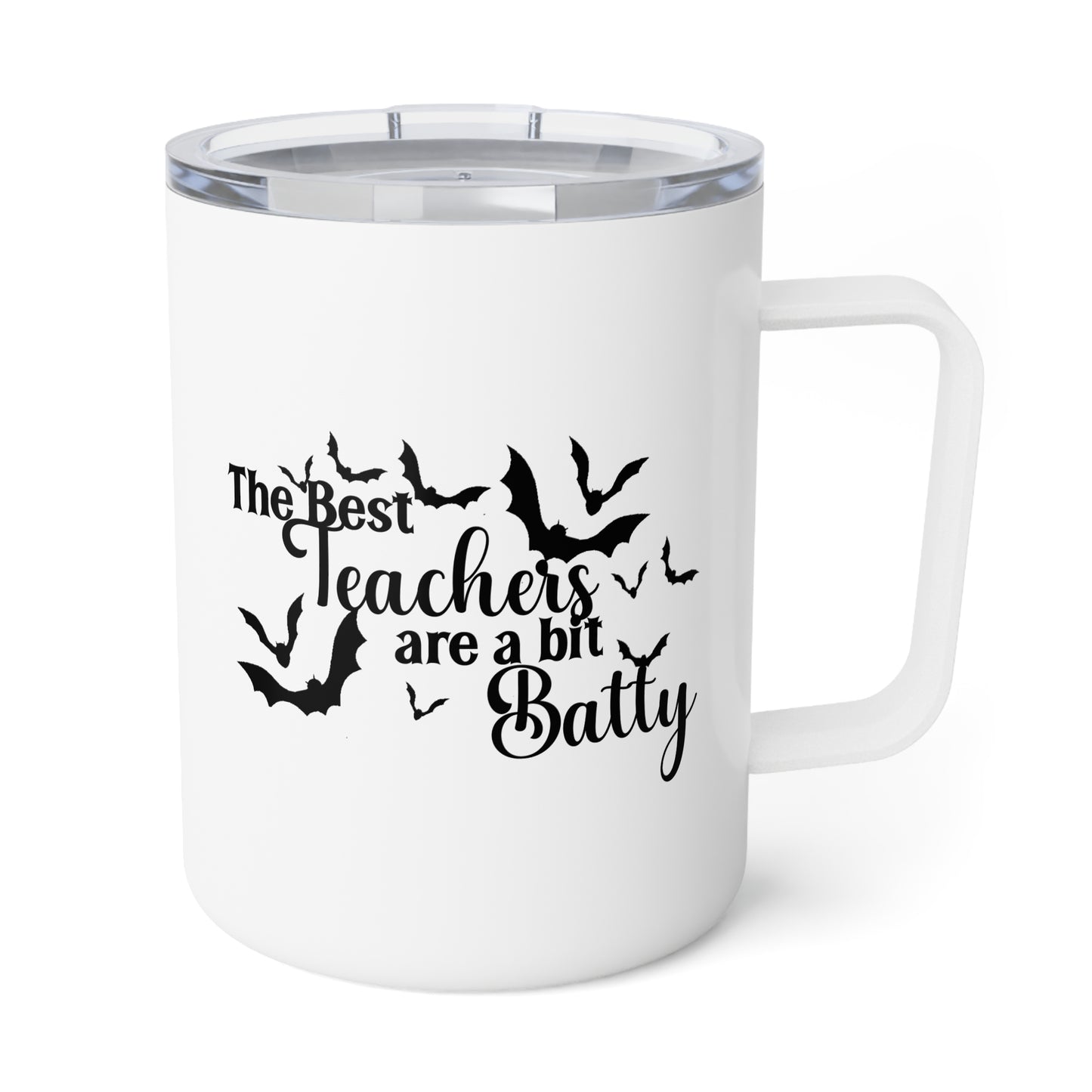 Insulated Mug - Teacher / Halloween - The Best Teachers are a Little Batty (01a)