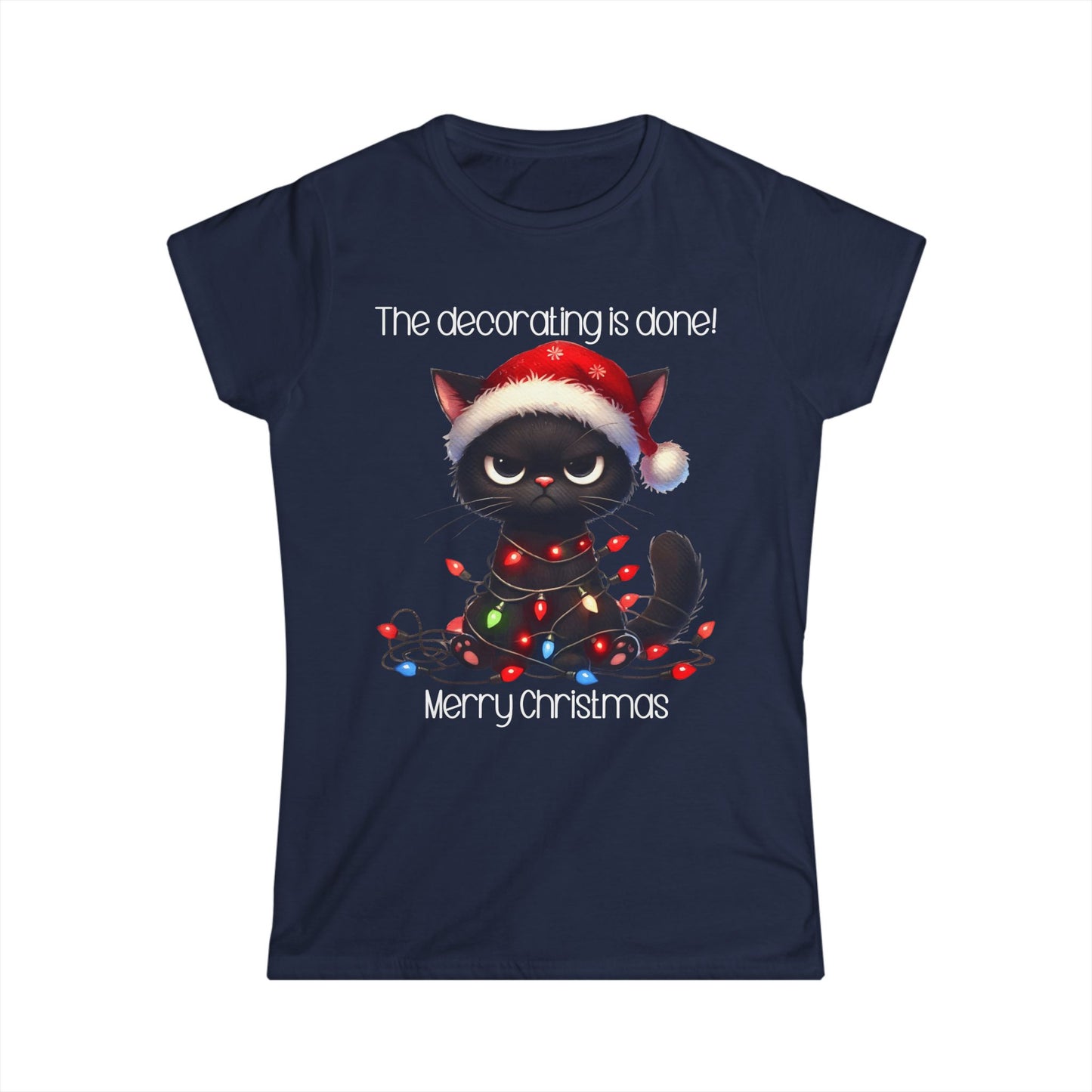 Female T-Shirt - Christmas - Decorating Done (01)