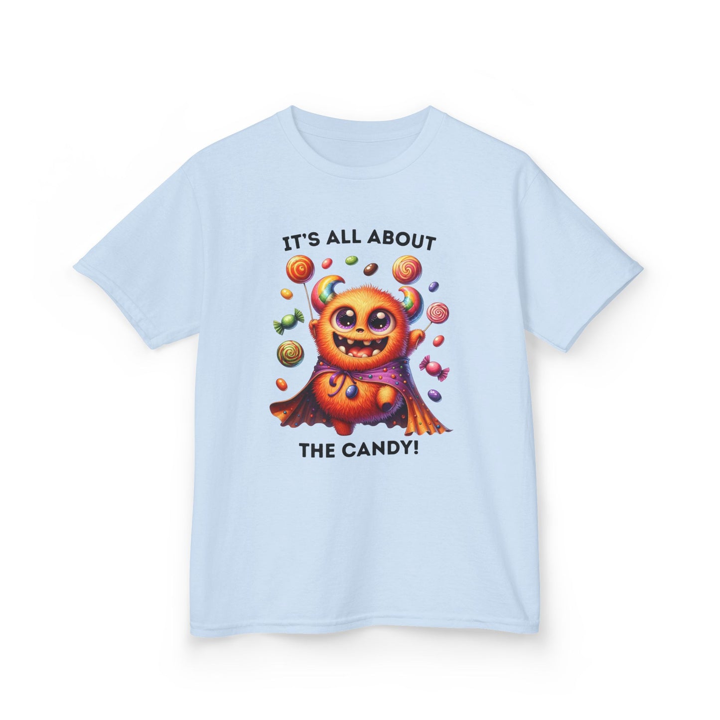 Child Tee - Halloween / Monster - It's all about the Candy! (01a)