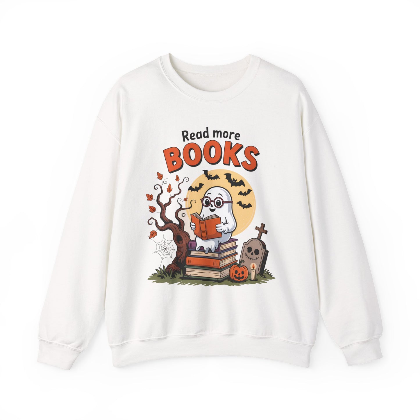 Sweatshirt - Teacher / Halloween - Read More Books (1a)