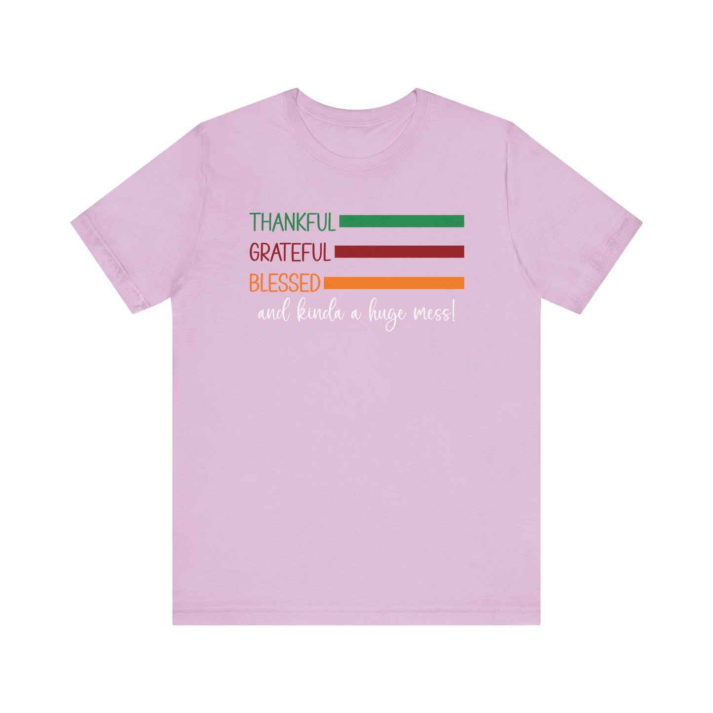 T-shirt - Christian - Thankful, Grateful, Blessed & Crazy (1a)