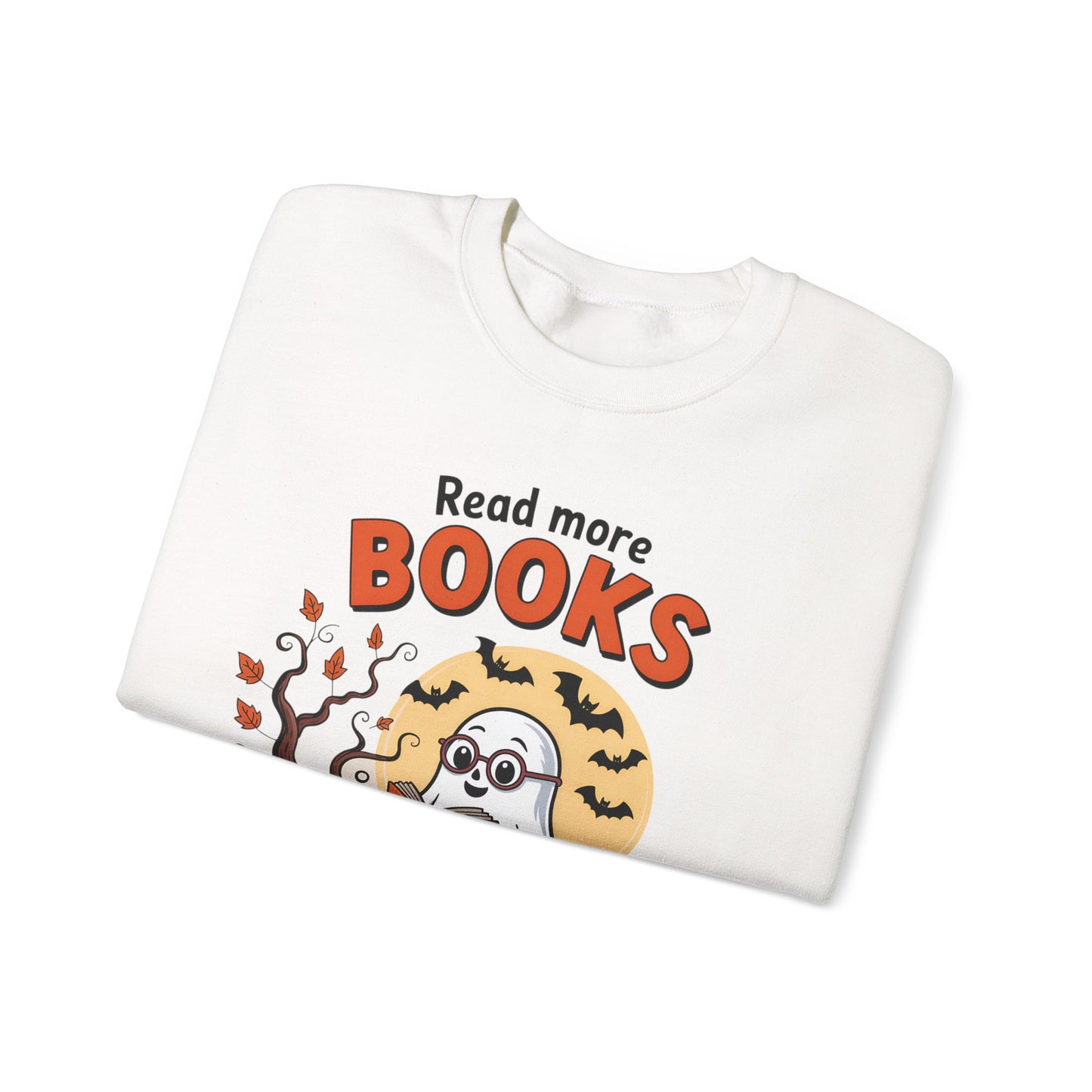 Sweatshirt - Teacher / Halloween - Read More Books (1a)