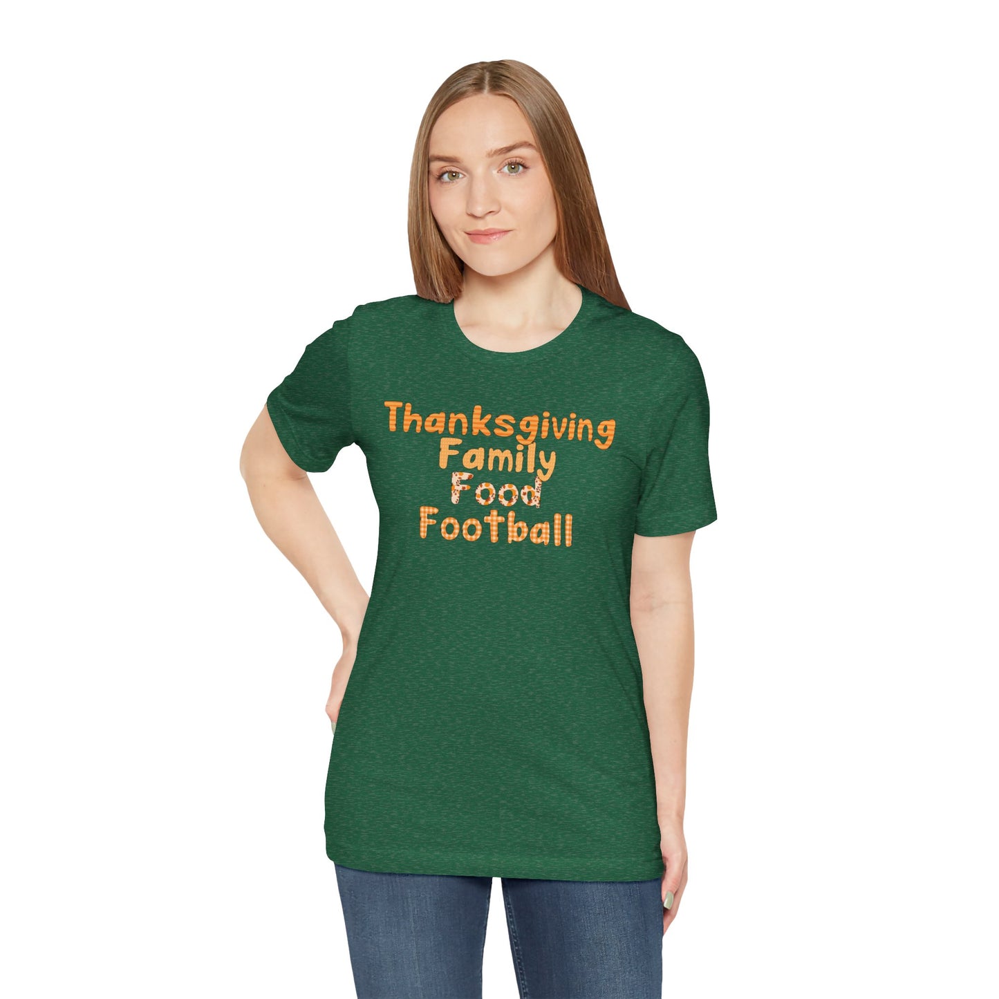 T-shirt - Thanksgiving - Family Food Football (01a)