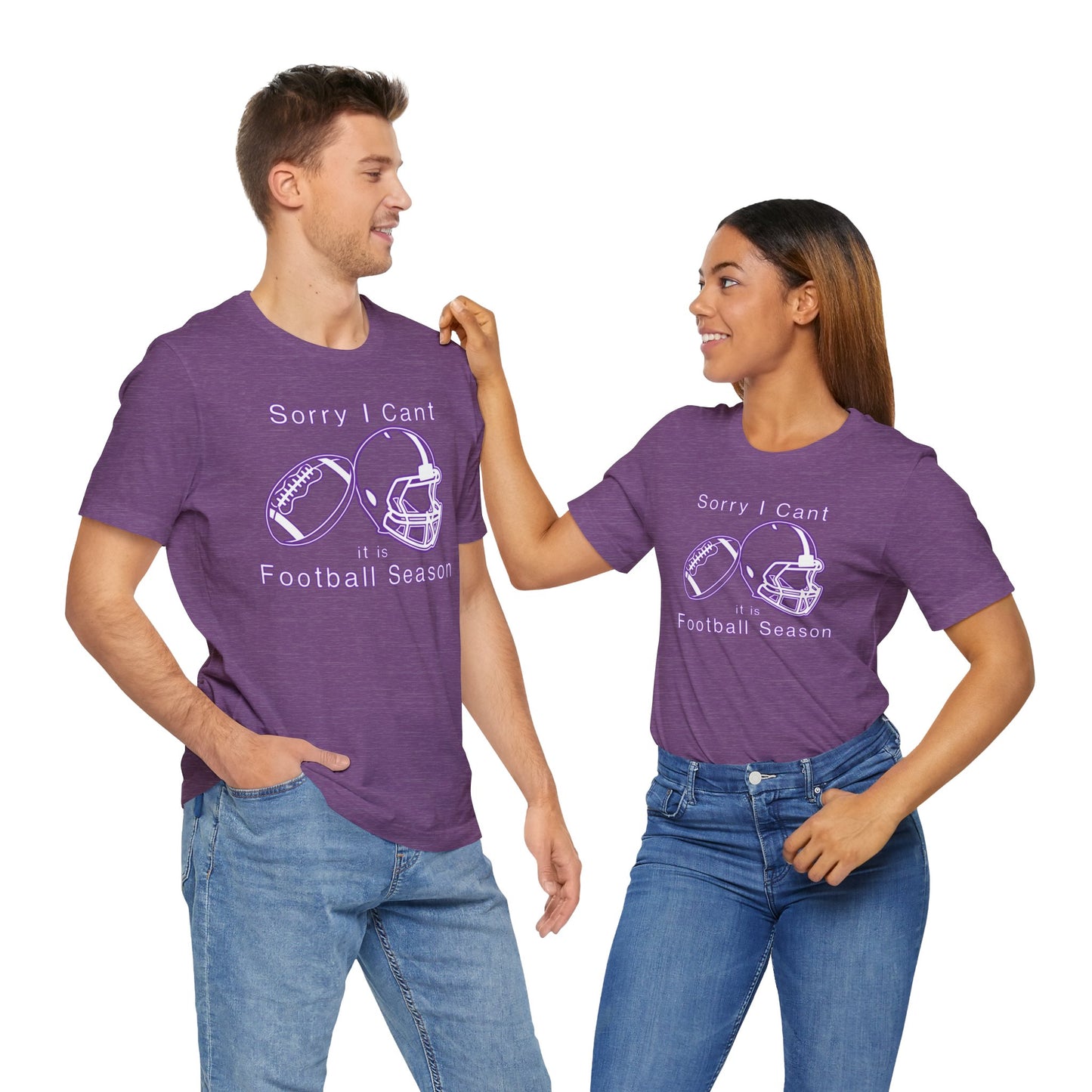 T-shirt - Football - Sorry I Cant (01c)