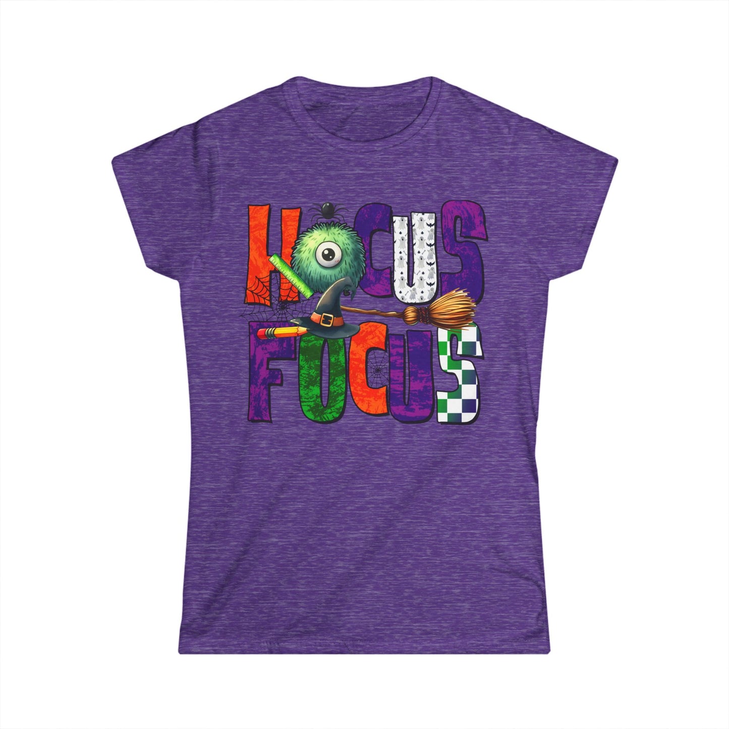 Female T-Shirt - Teacher / Halloween - Hocus Focus (01a)