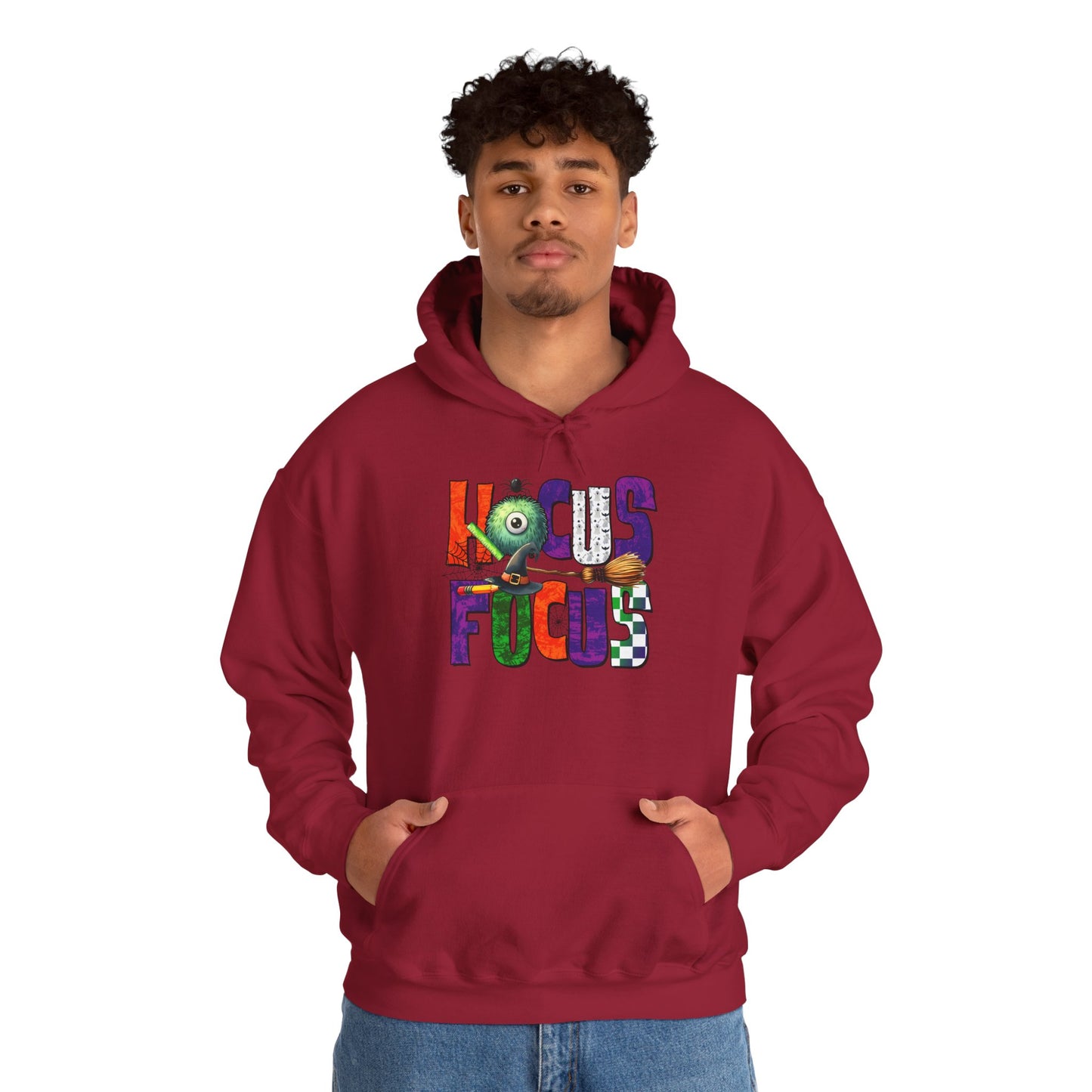 Heavy Blend Hoodie - Teacher/Halloween - Hocus Focus (01a)