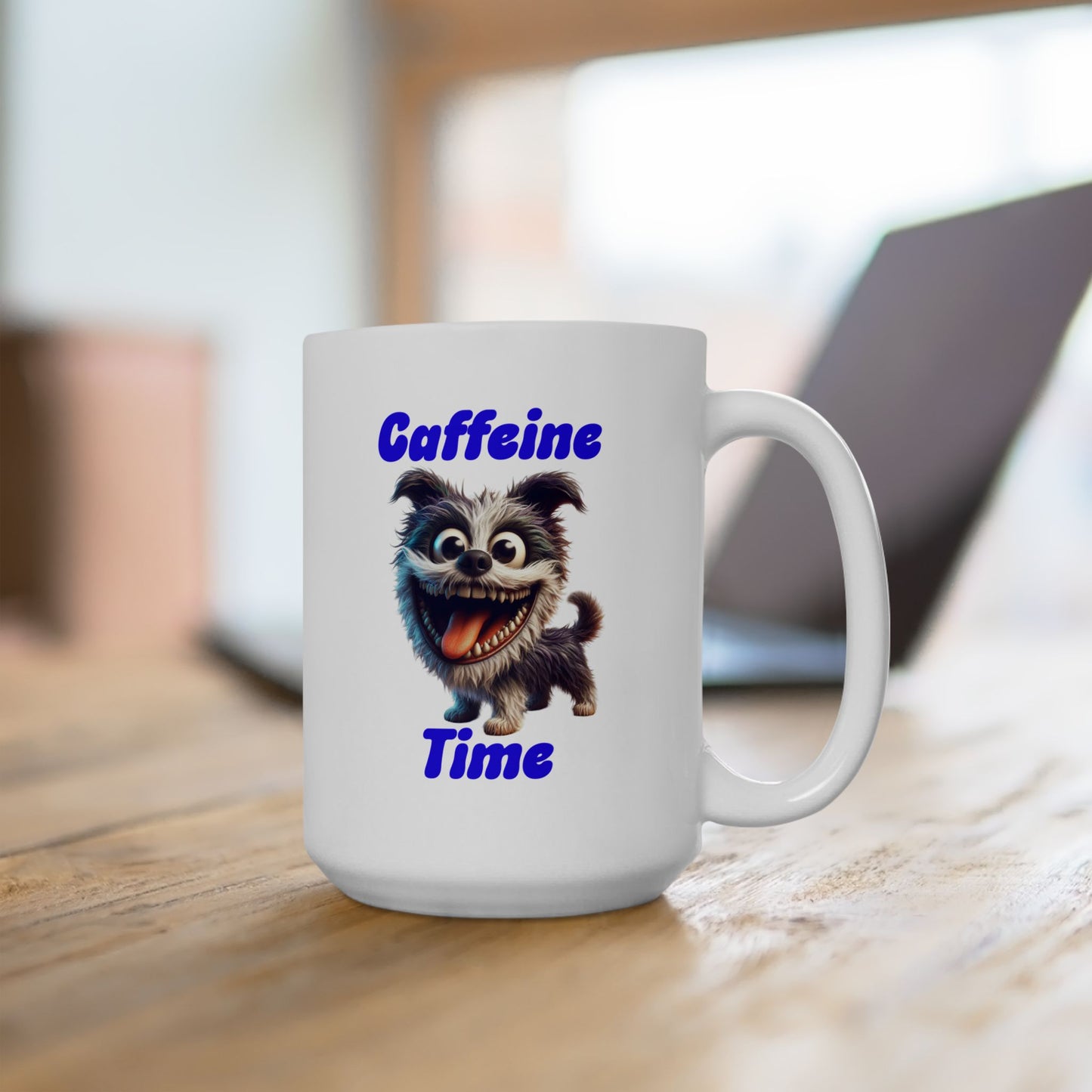 Ceramic Mug - Caffeine Time with Dog (1)