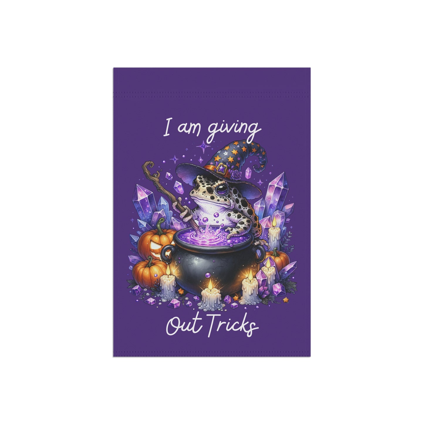 Garden Flag - Halloween - Giving Out Tricks (01a)