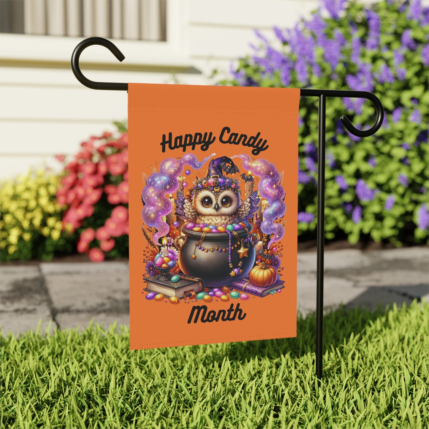 Garden Flag - Halloween - Happy Candy Month (01)