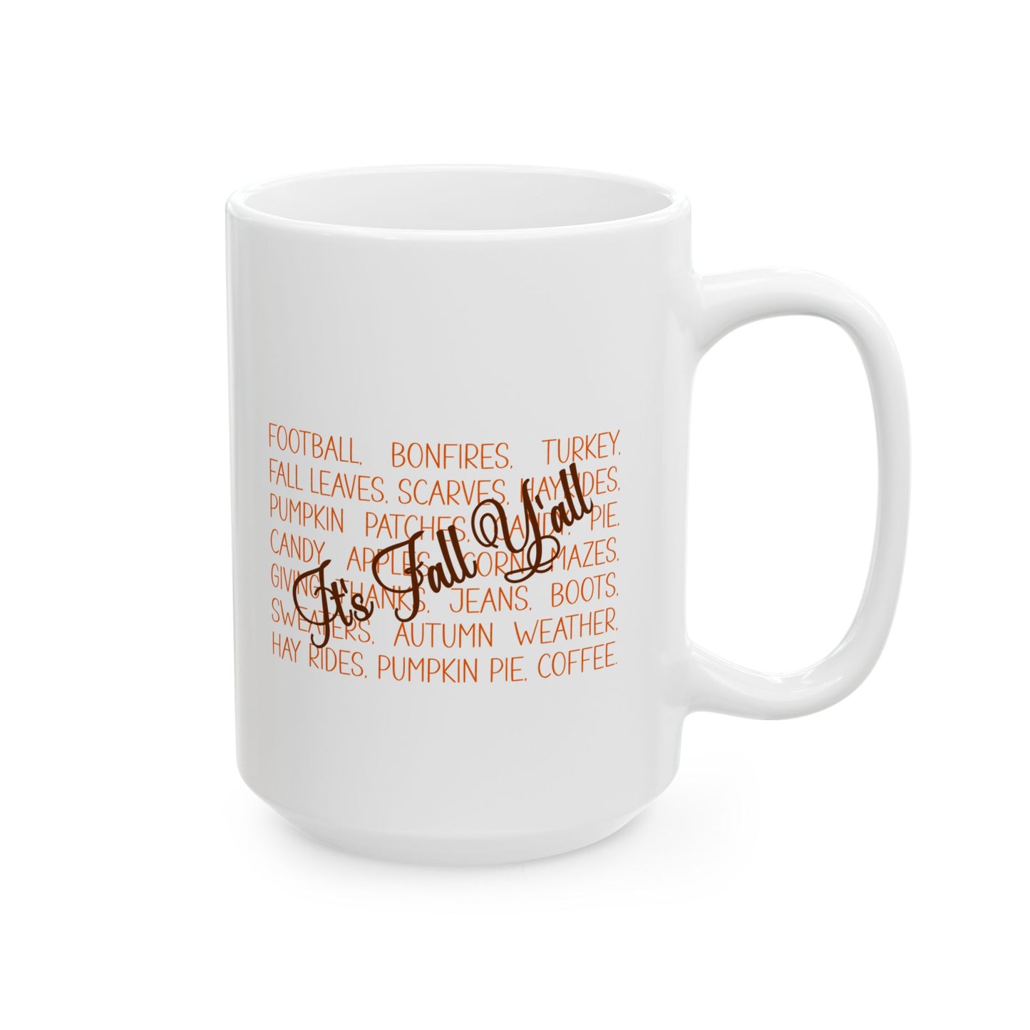 Ceramic Mug - Autumn - It's Fall Y'all (1b)