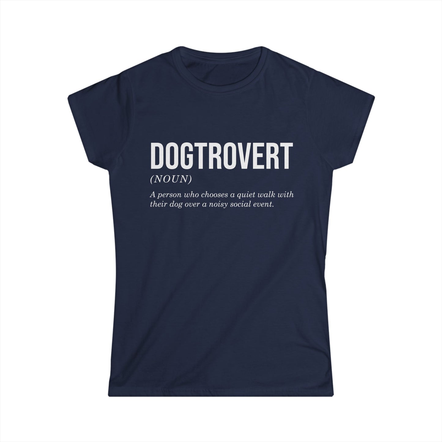 Female T-Shirt - Animal Lover - Dogtrovert (1b)