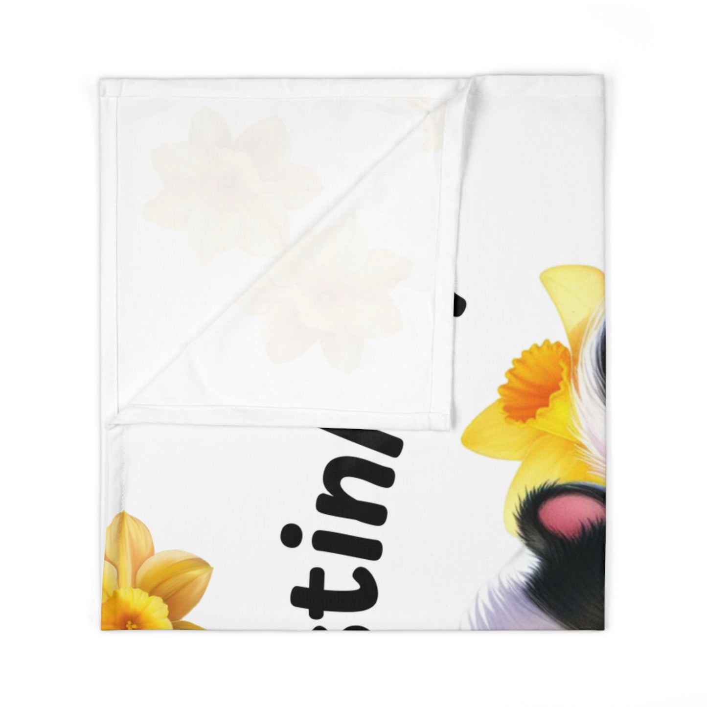 Swaddle Blanket - Stinkin' Adorable with skunk (1)