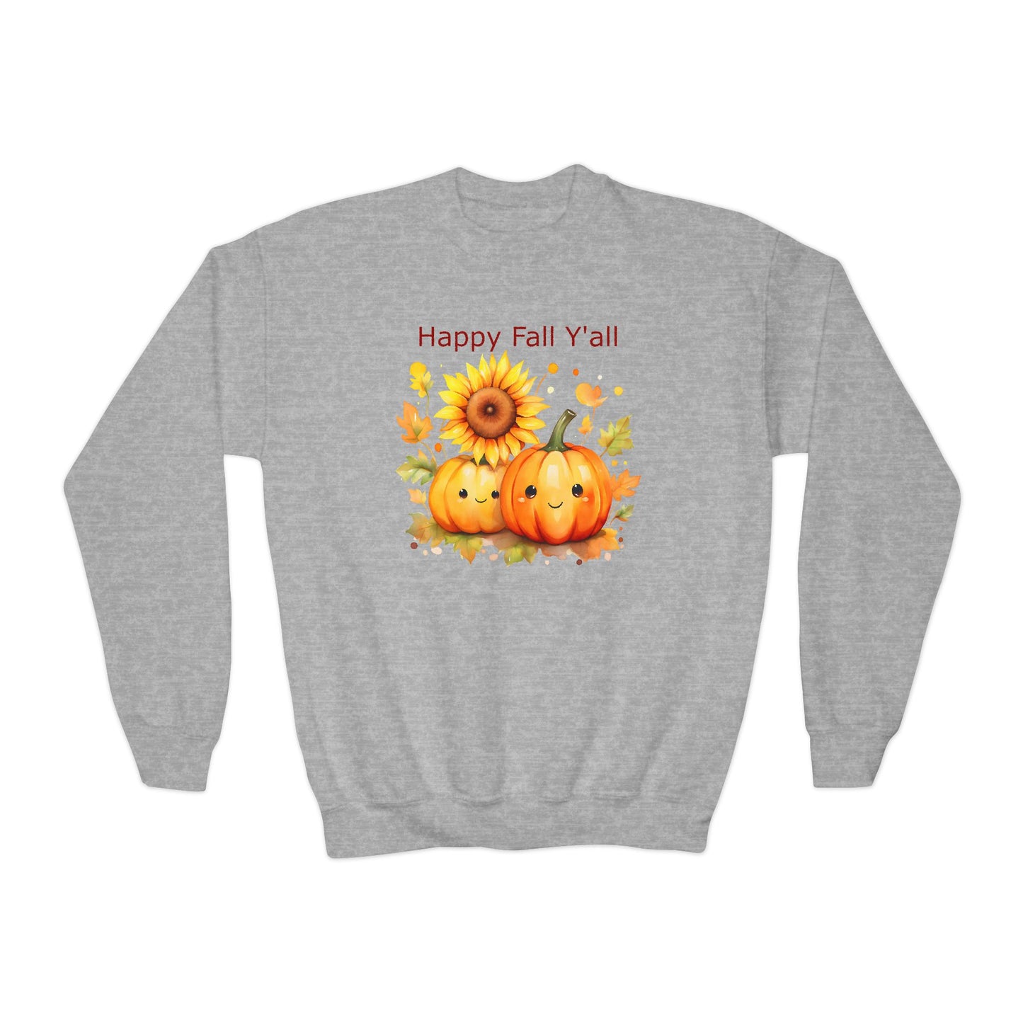 Child Sweatshirt - Autumn - Happy Fall Y'All (01)