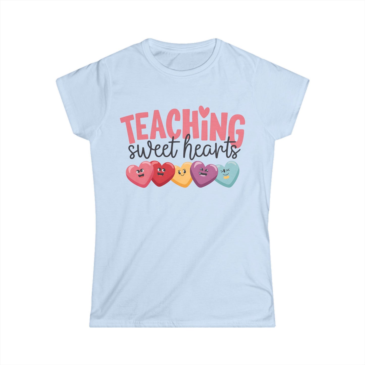 Female T-Shirt - Teacher / Valentine - Teaching Sweet Hearts (01)