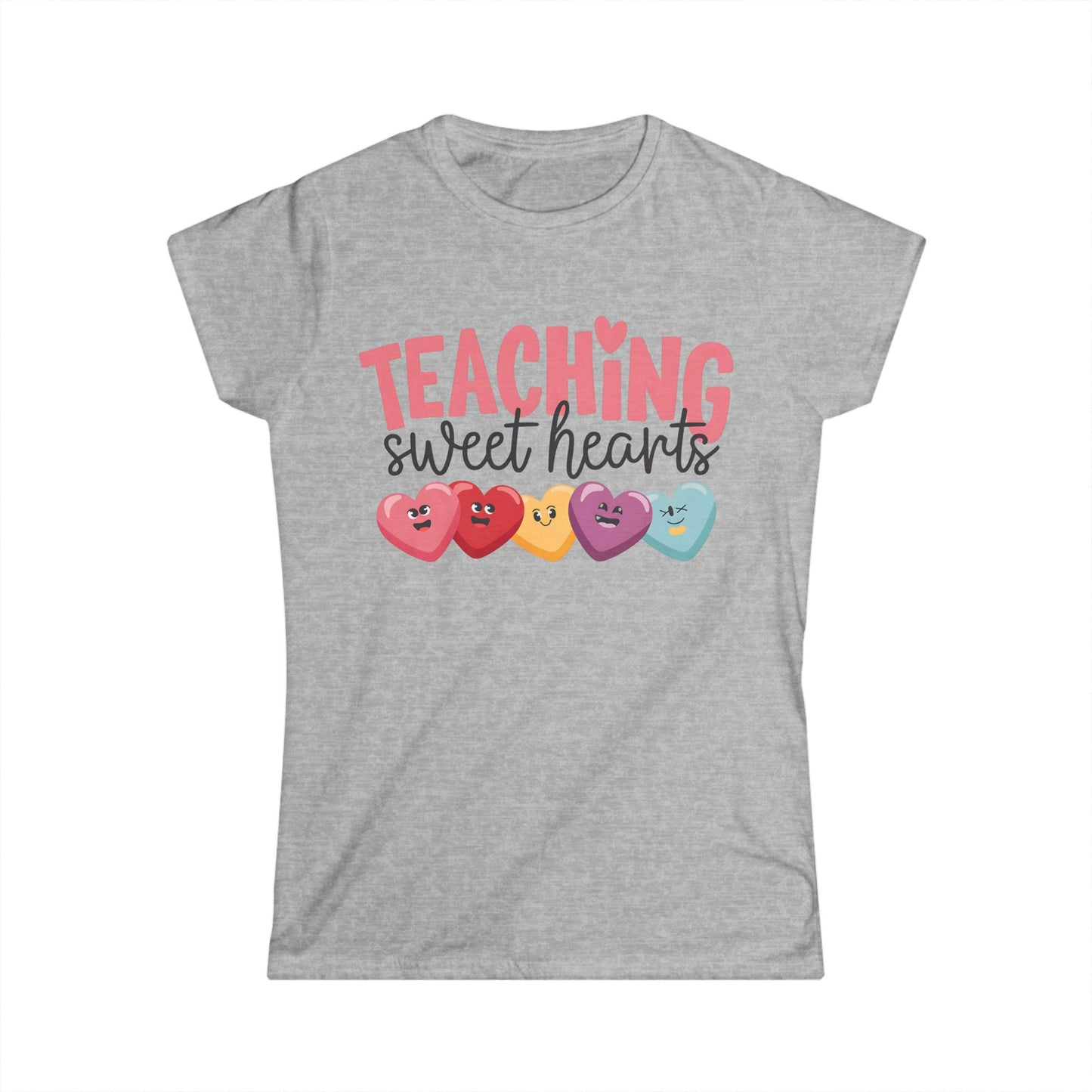 Female T-Shirt - Teacher / Valentine - Teaching Sweet Hearts (01)