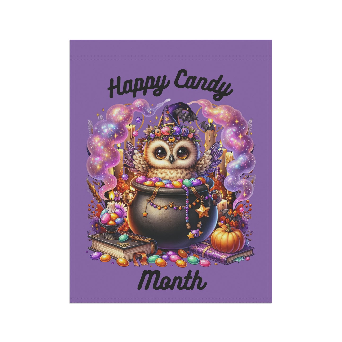 Garden Flag - Halloween - Happy Candy Month (01)