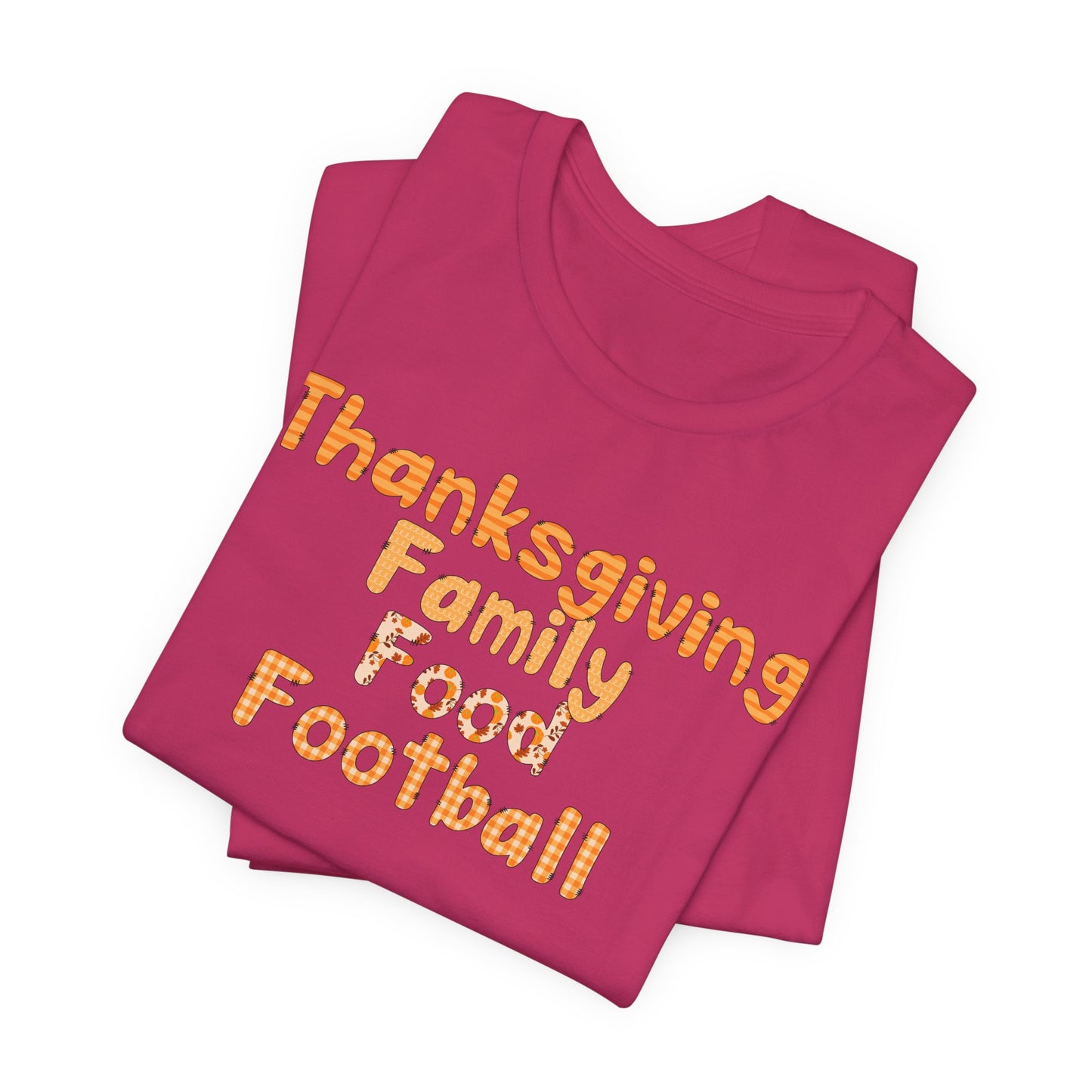 T-shirt - Thanksgiving - Family Food Football (01a)