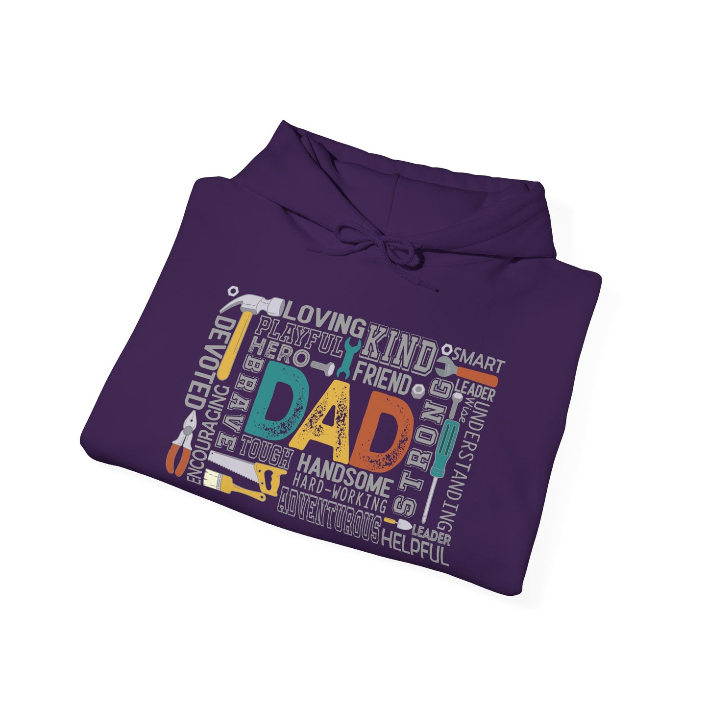 Hoodie - Dad - Handyman Dad (1) - Light Writing