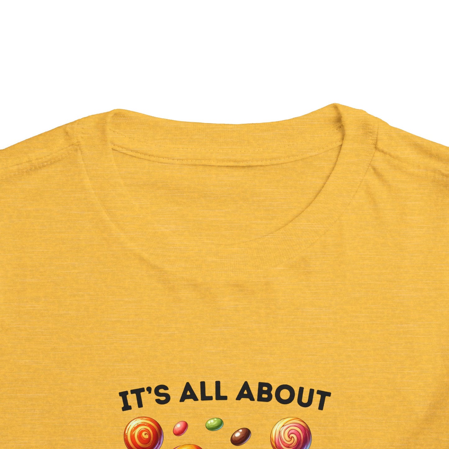 Toddler Tee - Halloween / Monster - It's all about the Candy! (01a)