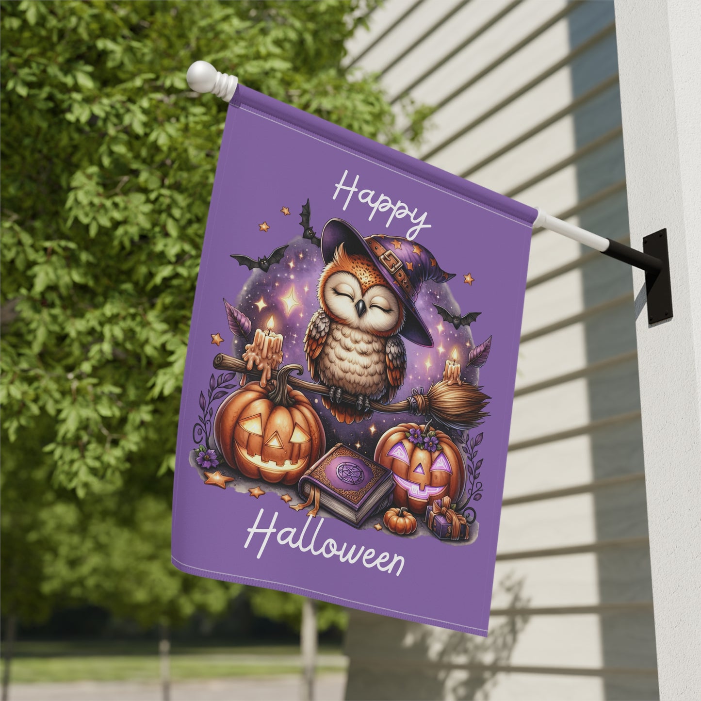 Garden Flag - Halloween - Happy Halloween (02a)