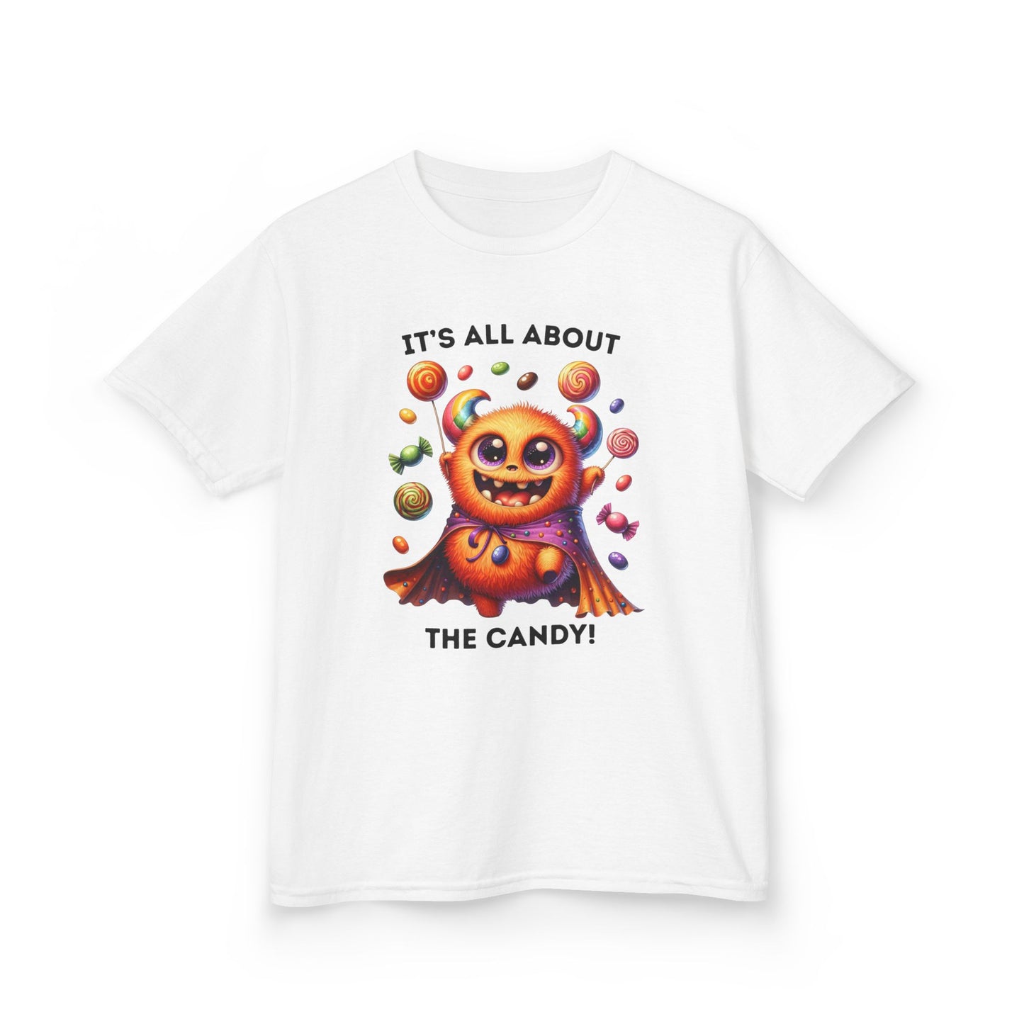 Child Tee - Halloween / Monster - It's all about the Candy! (01a)