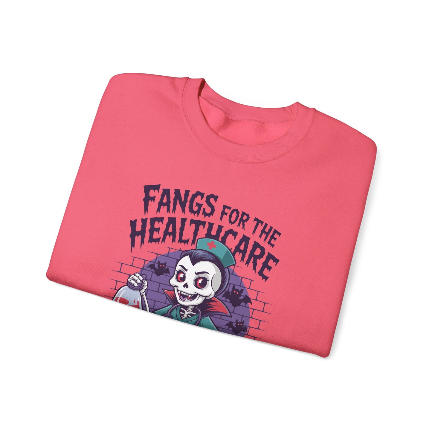 Sweatshirt - Medical / Halloween - Fangs for the Healthcare (01a)
