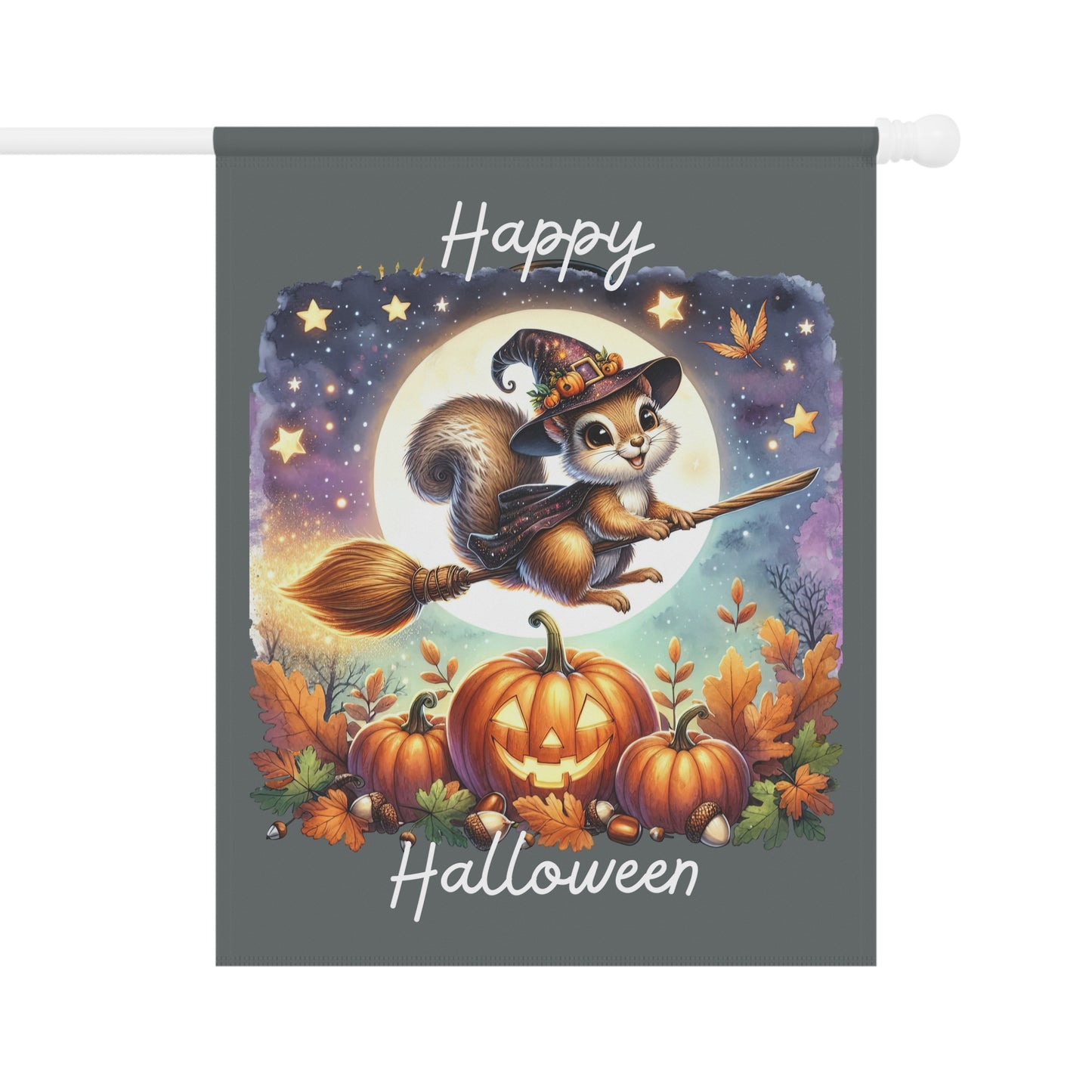 Garden Flag - Halloween - Happy Halloween (01a)