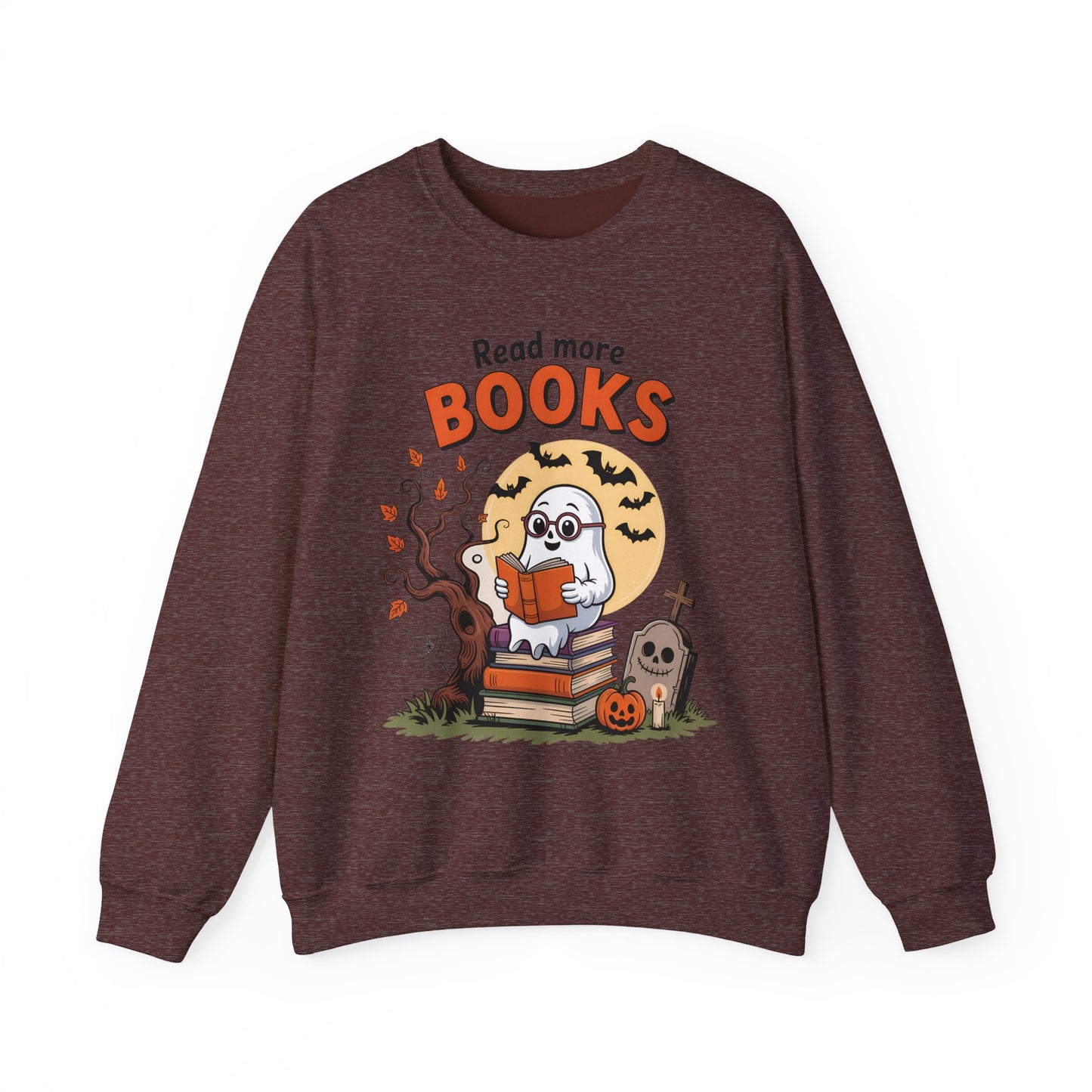 Sweatshirt - Teacher / Halloween - Read More Books (1a)