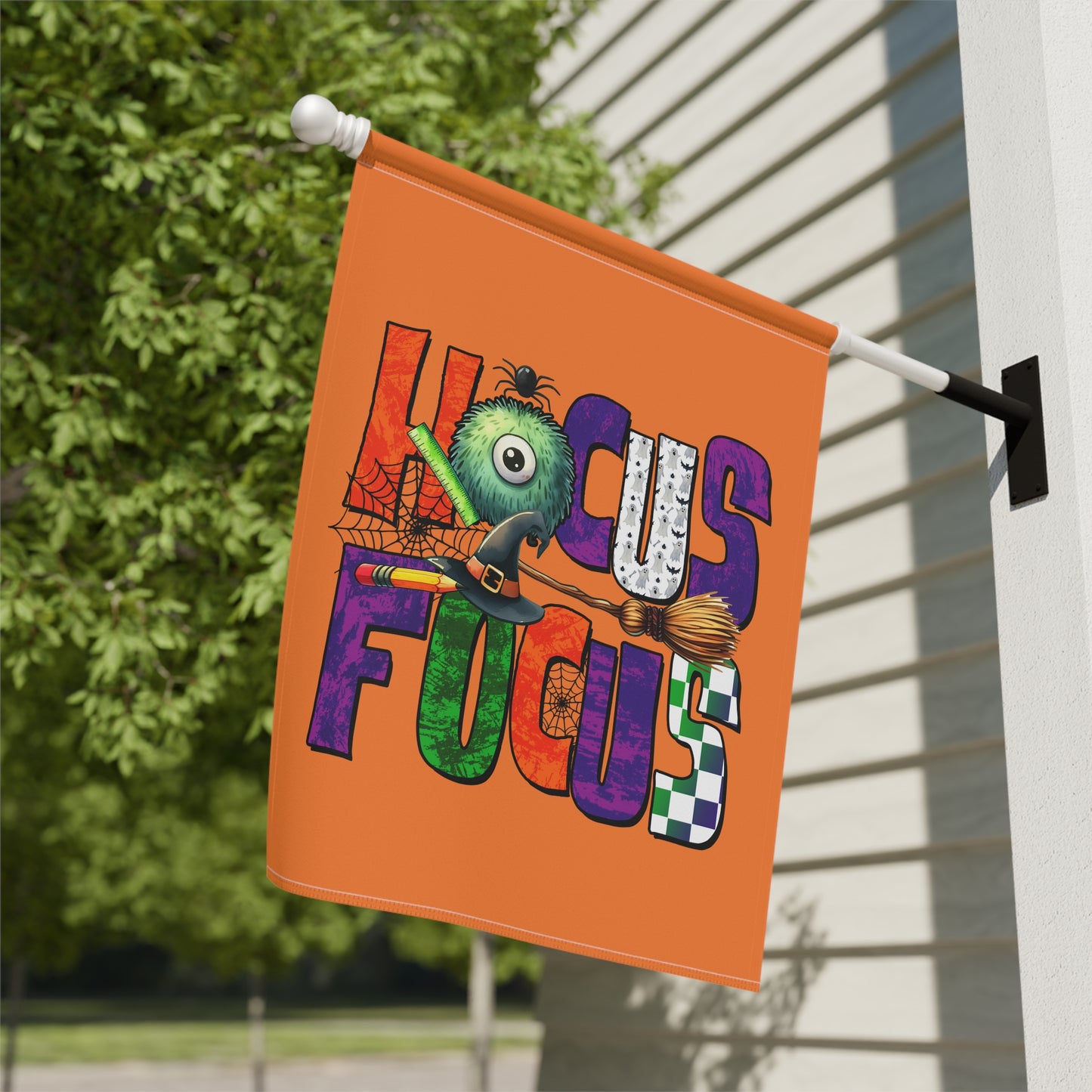 Garden Flag - Teacher / Halloween - Hocus Focus (01a)