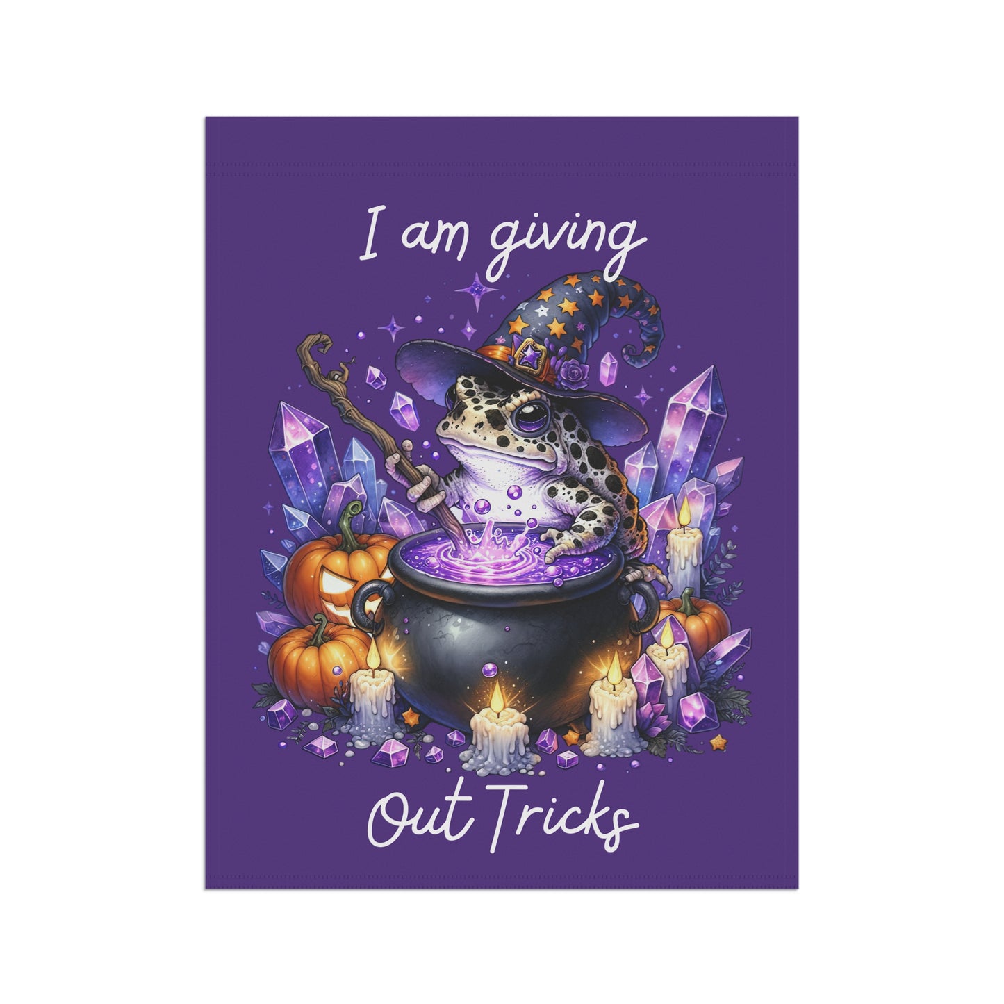 Garden Flag - Halloween - Giving Out Tricks (01a)
