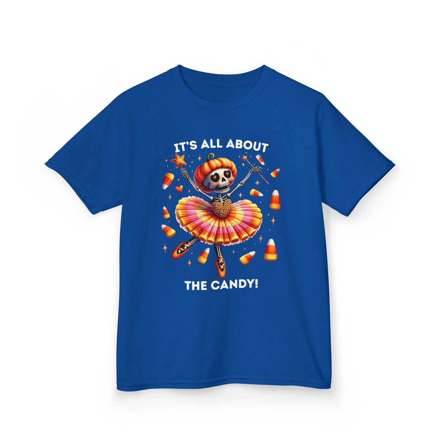 Child Tee - Halloween / Ballet Skeleton - It's all about the Candy! (02a)