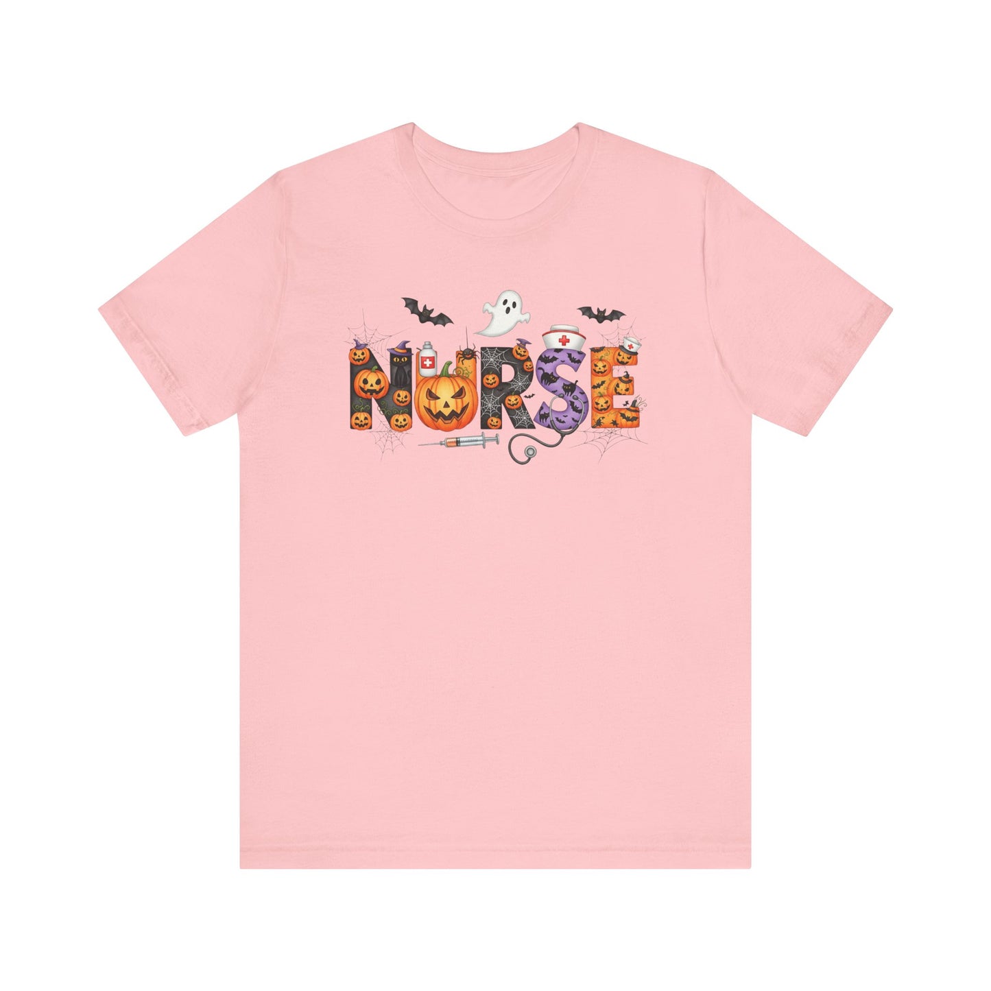 T-Shirt - Nurse / Halloween - Nurse w Halloween Decor (01a)