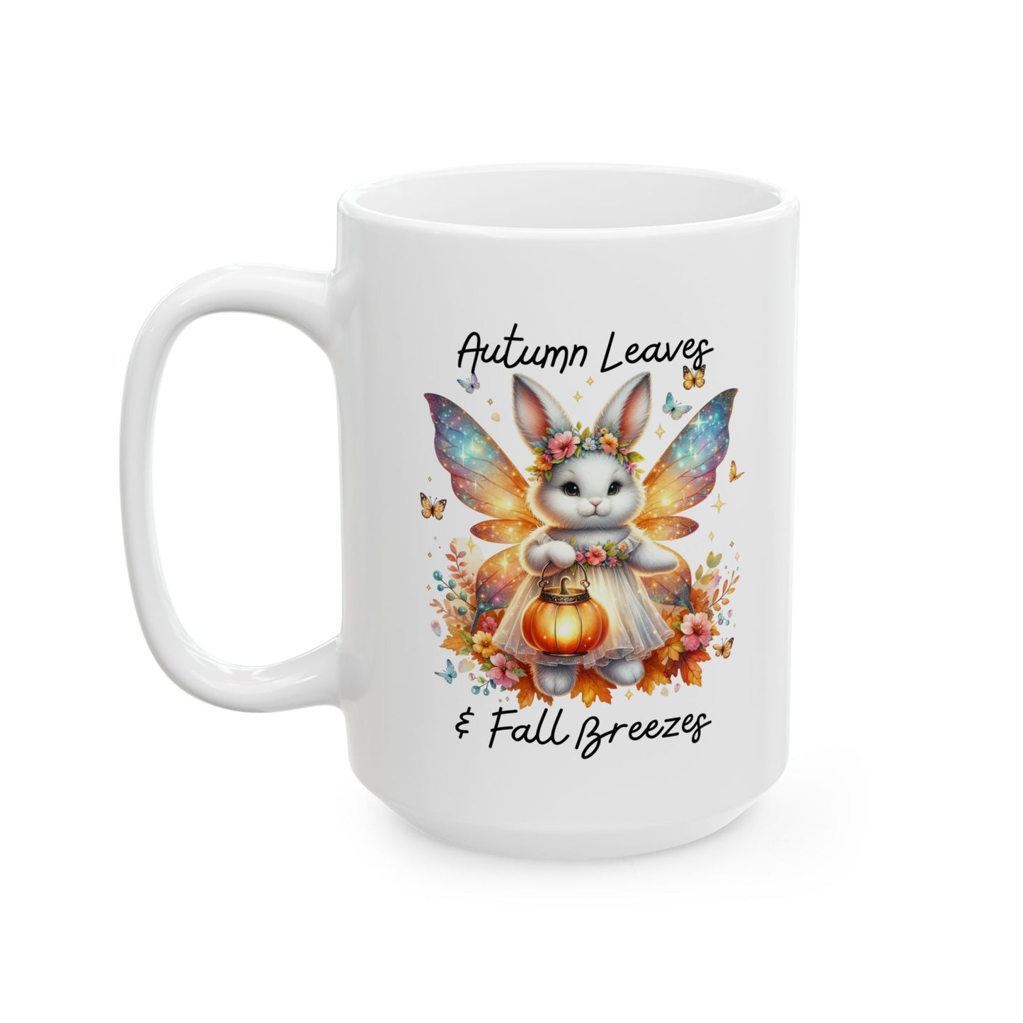 Ceramic Mug - Autumn Leaves & Fall Breezes (01a)