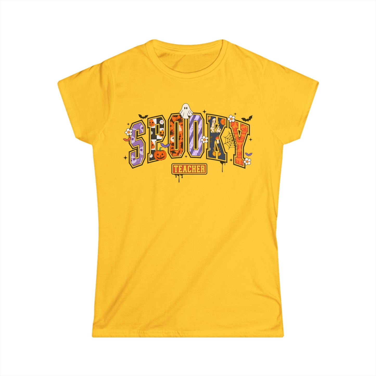 Female T-Shirt - Teacher / Halloween - Spooky Teacher (01a)