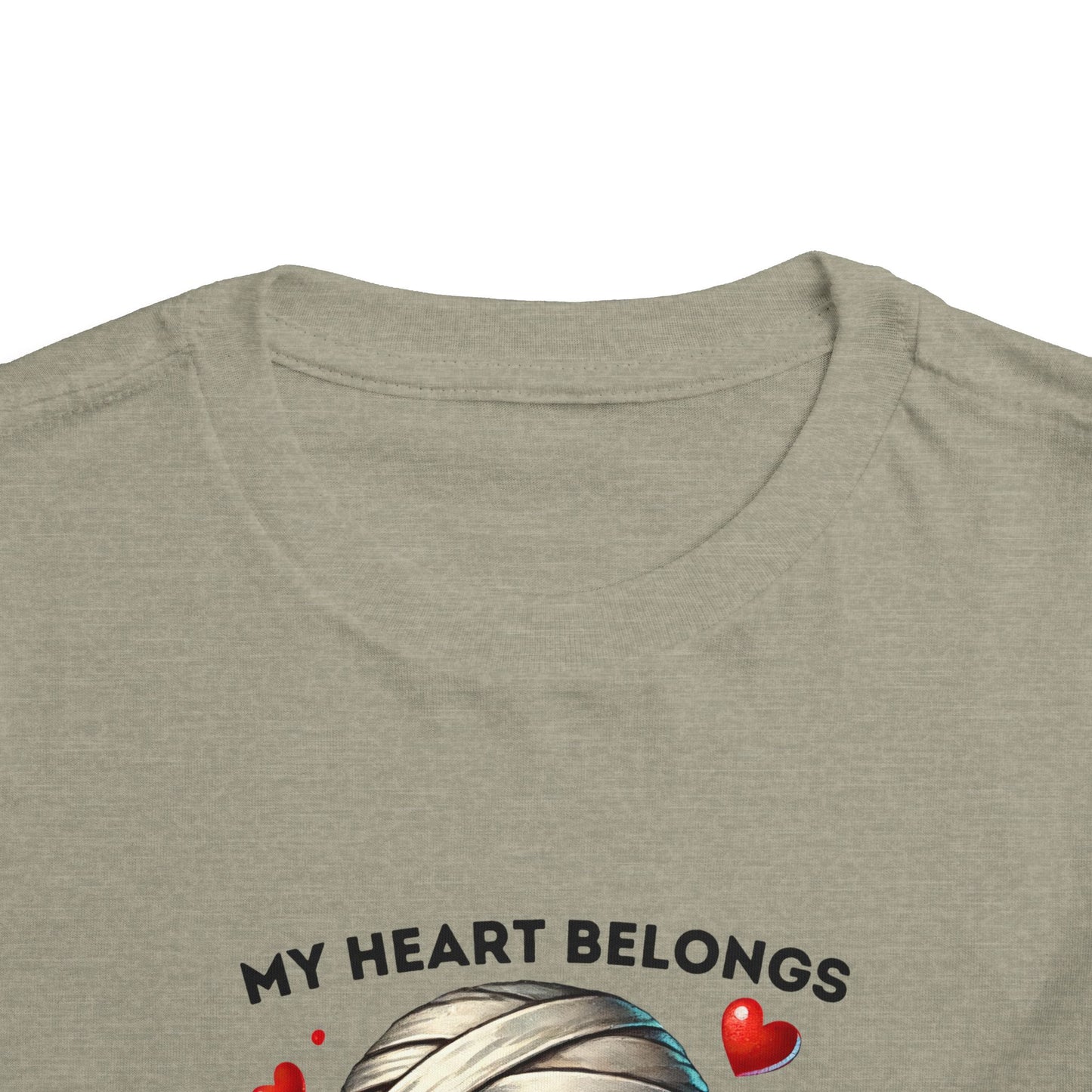 Toddler Tee - Halloween - My Heart Belongs to My Mummy (1a)