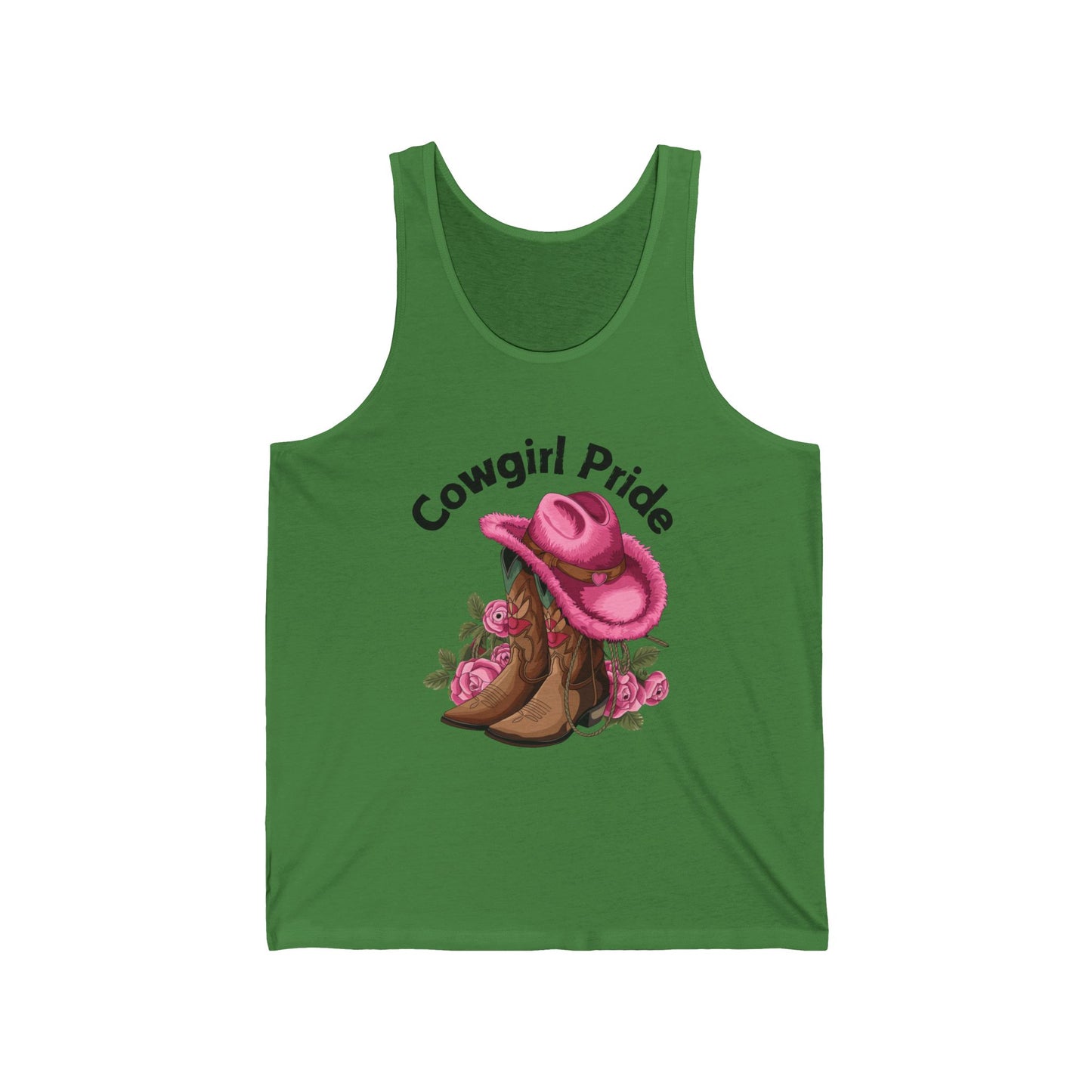 Female Tank Top - Cowgirl Pride (1) - Black Writing
