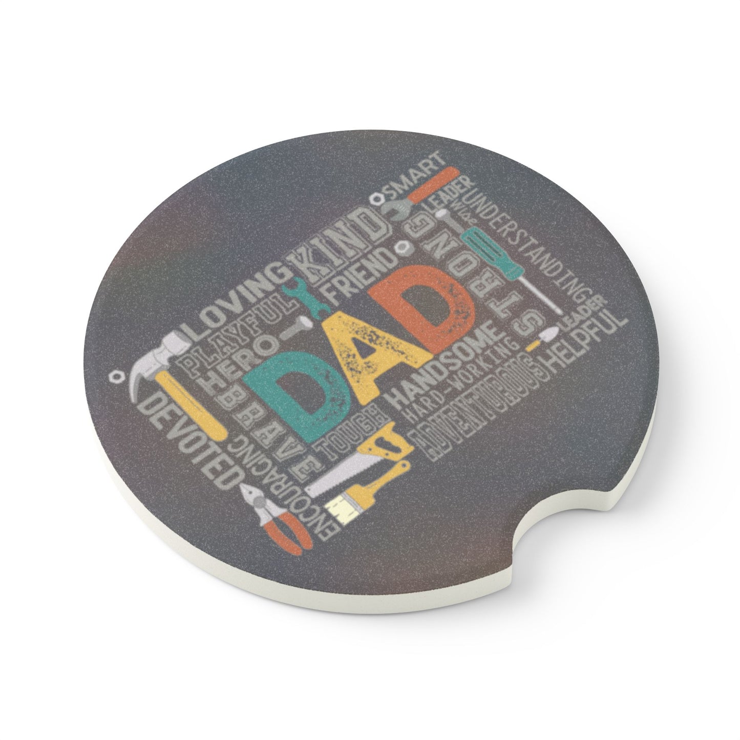 Soapstone Car Coaster - Dad - Handyman Dad (1)