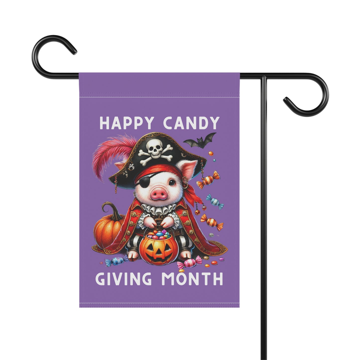 Garden Flag - Halloween - Happy Candy Giving Month (04a)