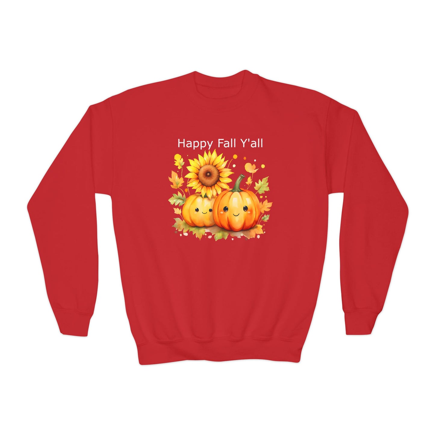 Child Sweatshirt - Autumn - Happy Fall Y'All (01)
