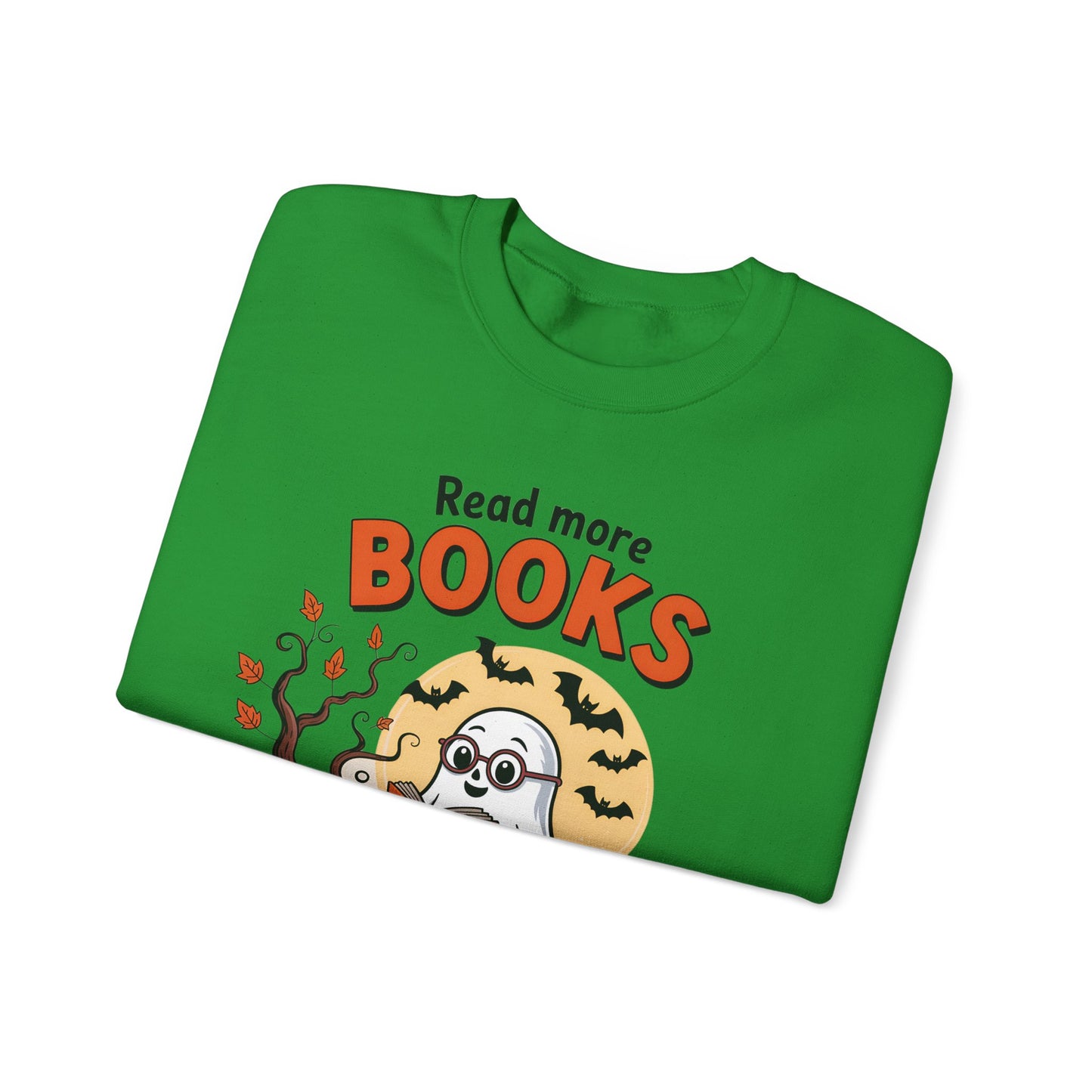 Sweatshirt - Teacher / Halloween - Read More Books (1a)
