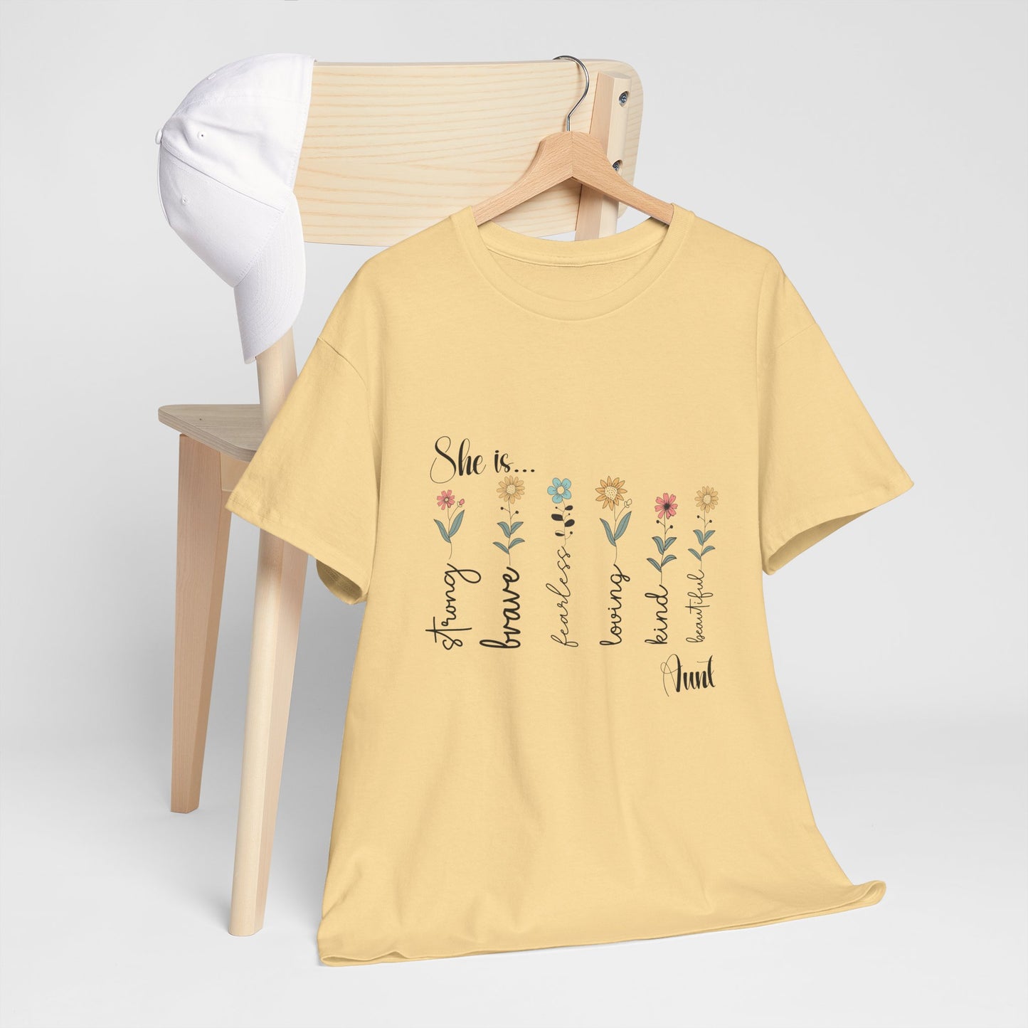 T-Shirt – Aunt - Strong, Brave, Beautiful Floral Design