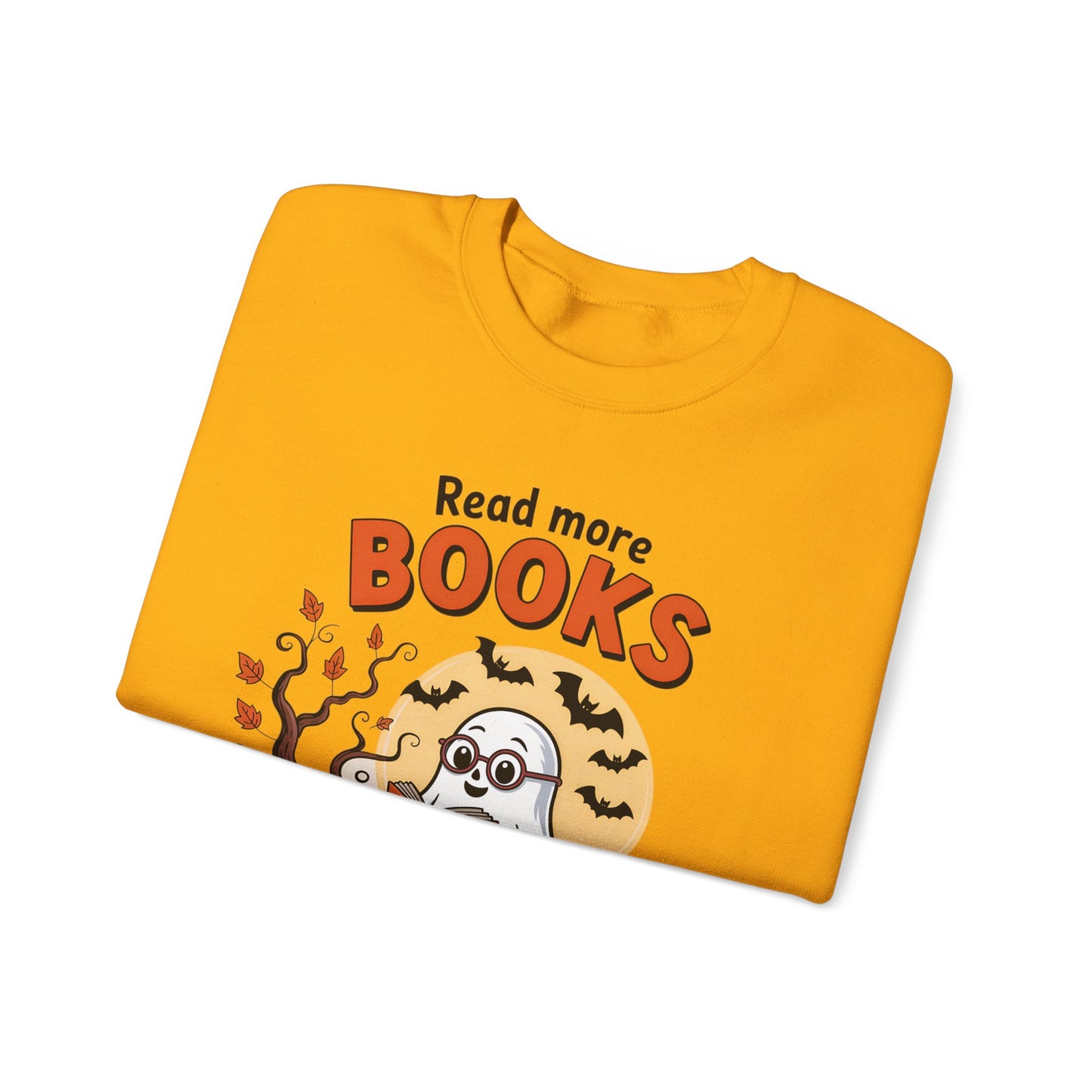 Sweatshirt - Teacher / Halloween - Read More Books (1a)