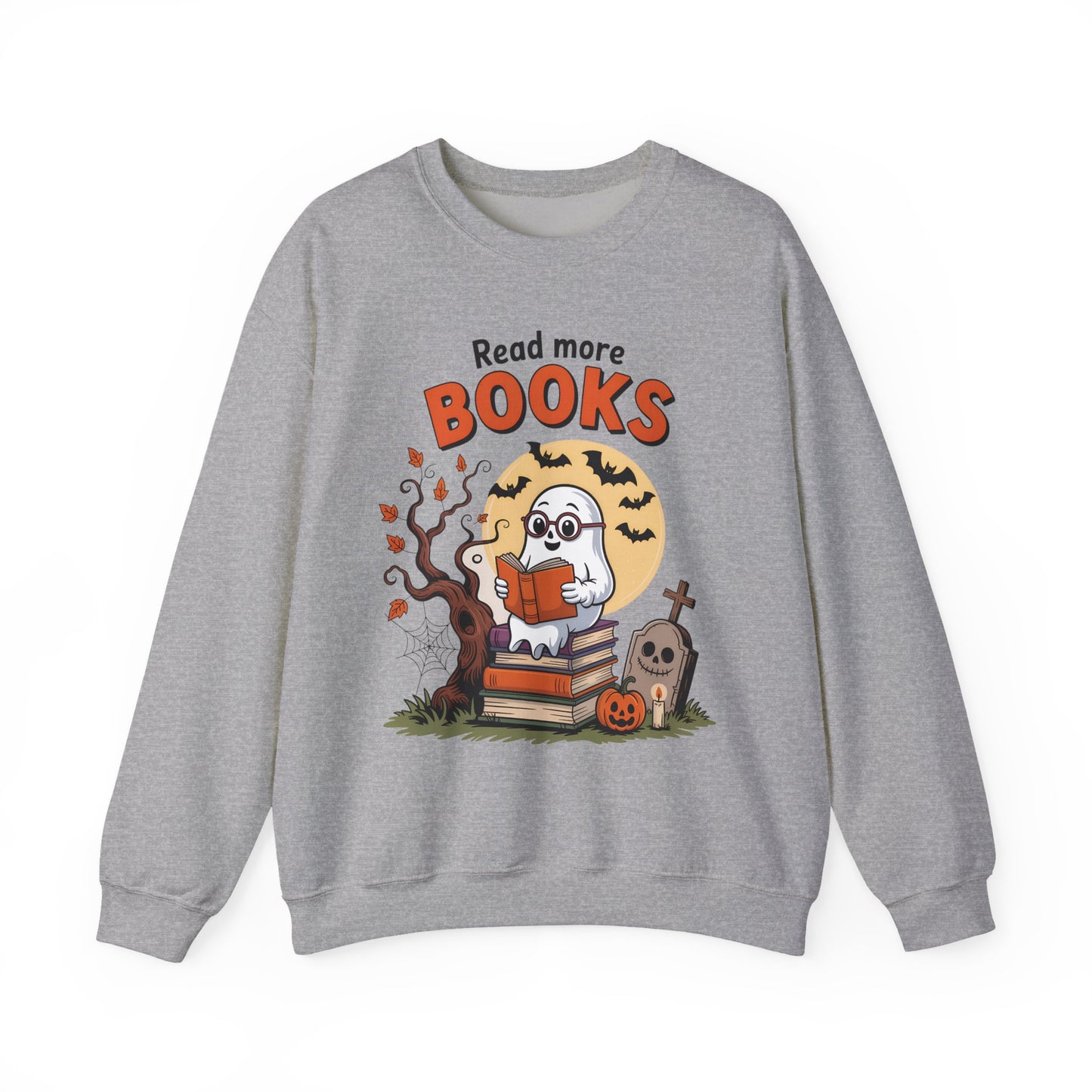 Sweatshirt - Teacher / Halloween - Read More Books (1a)