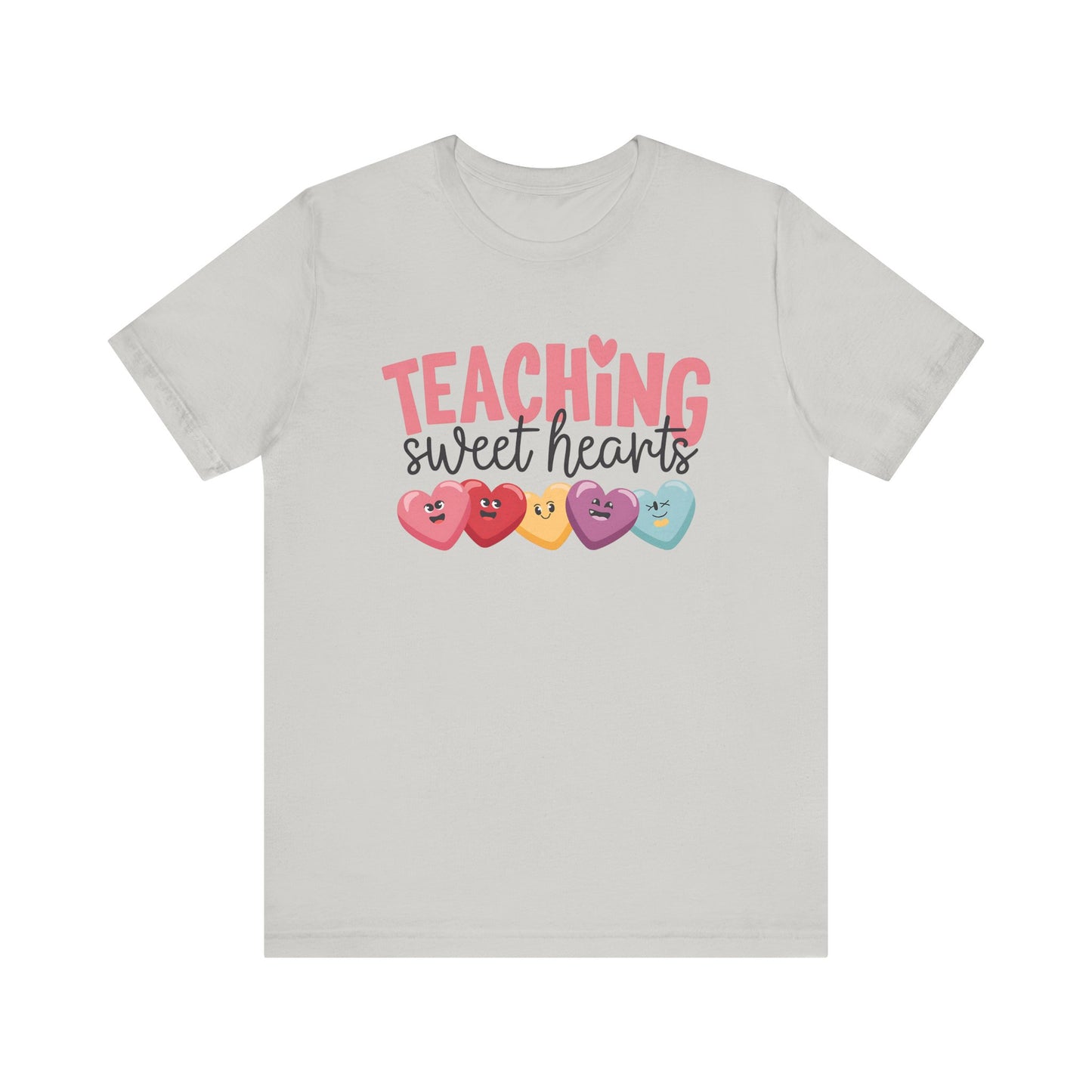 T-Shirt - Teacher / Valentine - Teaching Sweet Hearts (01) - Light colors