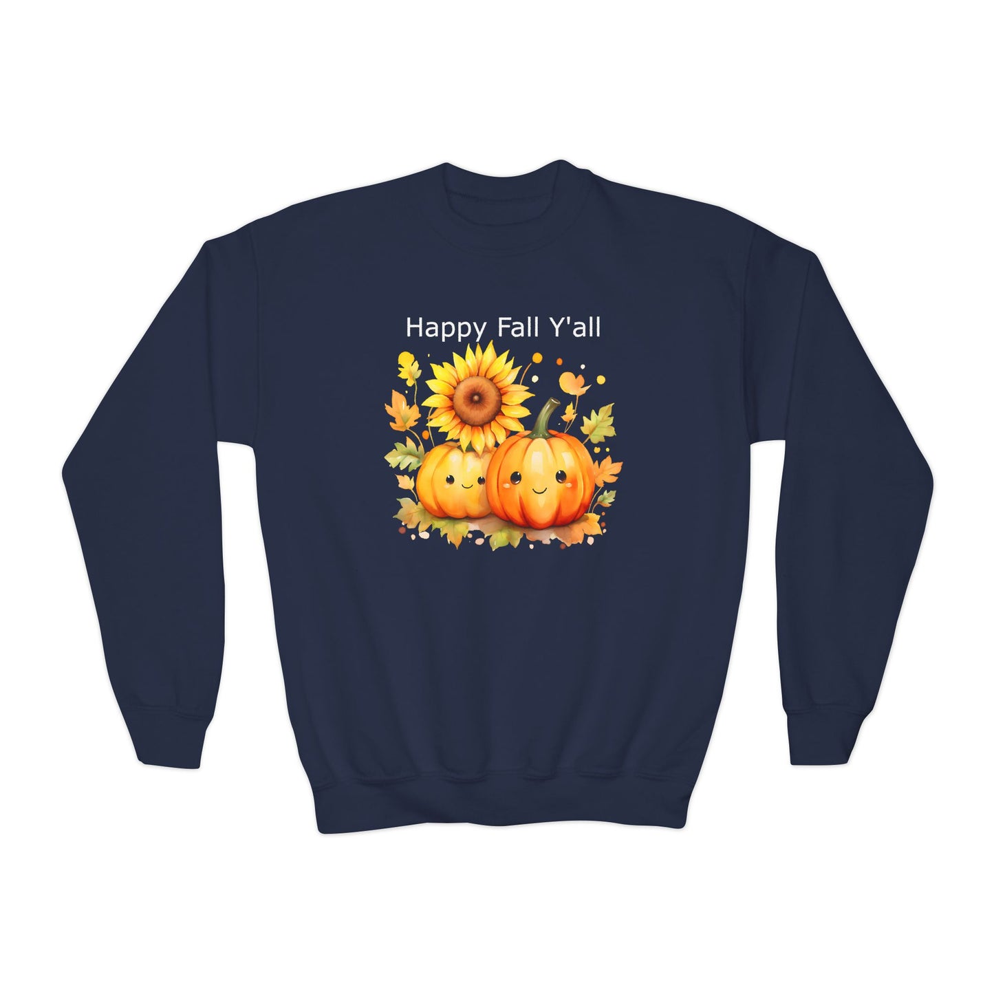 Child Sweatshirt - Autumn - Happy Fall Y'All (01)