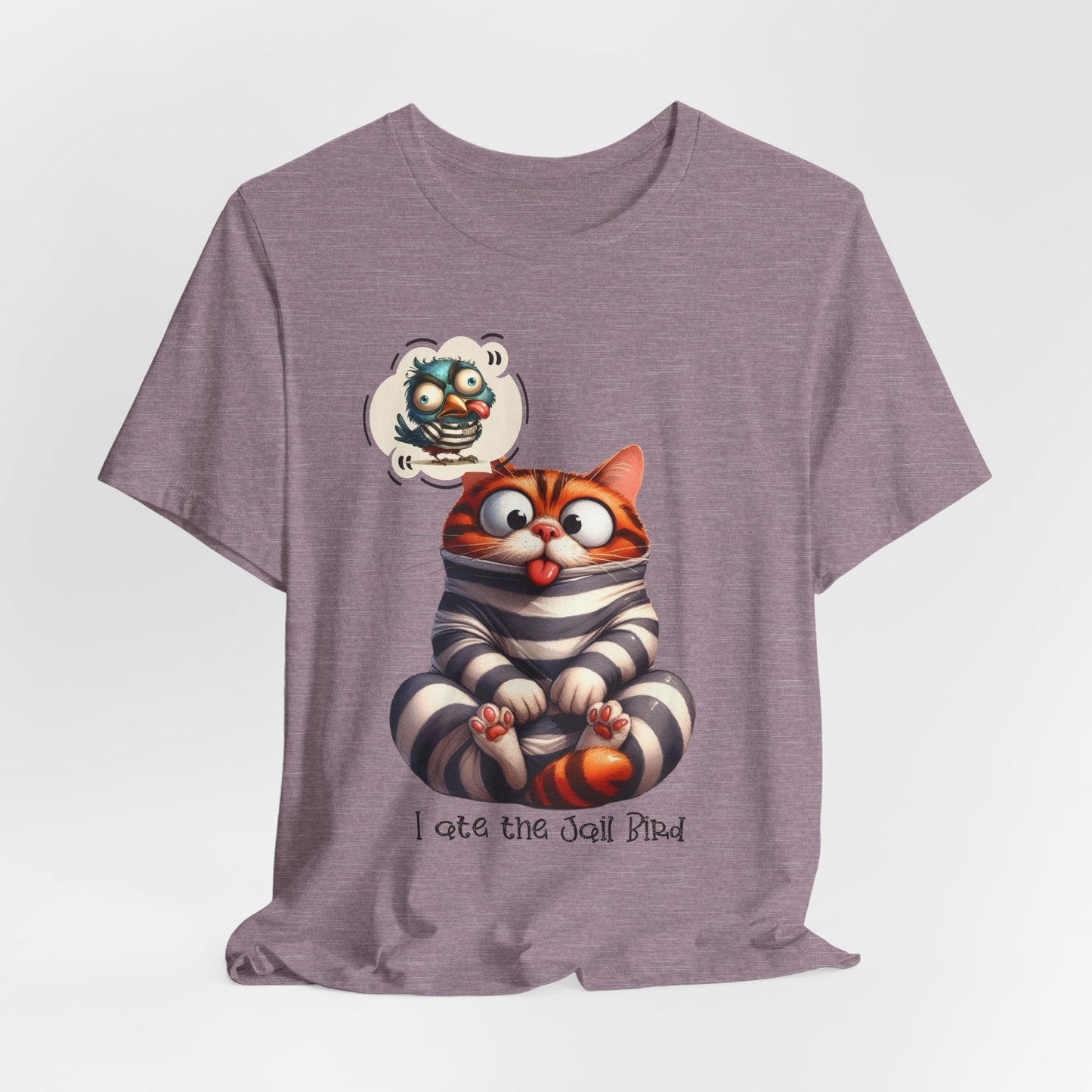 T-Shirt - Animal - Cat - I ate the jail bird (1a)