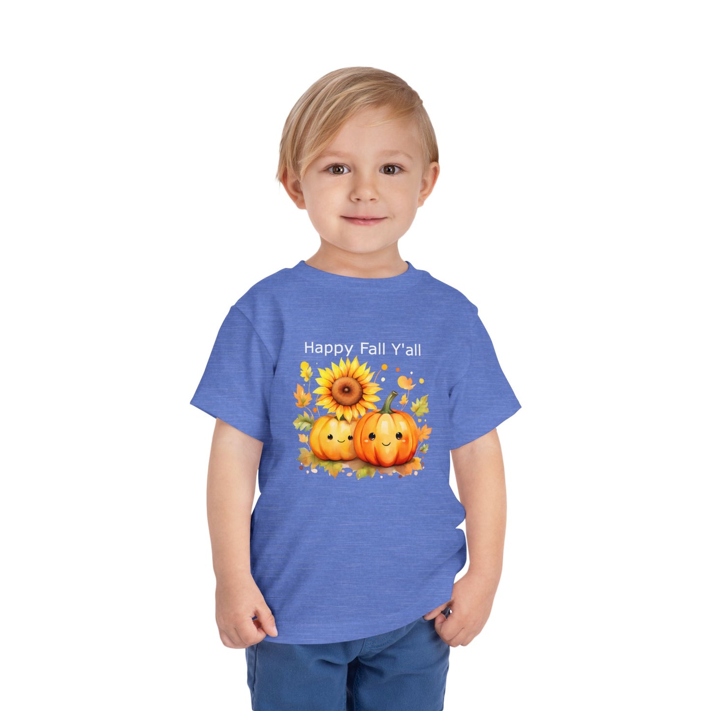 Toddler Tee - Autumn - Happy Fall Y'All (01)