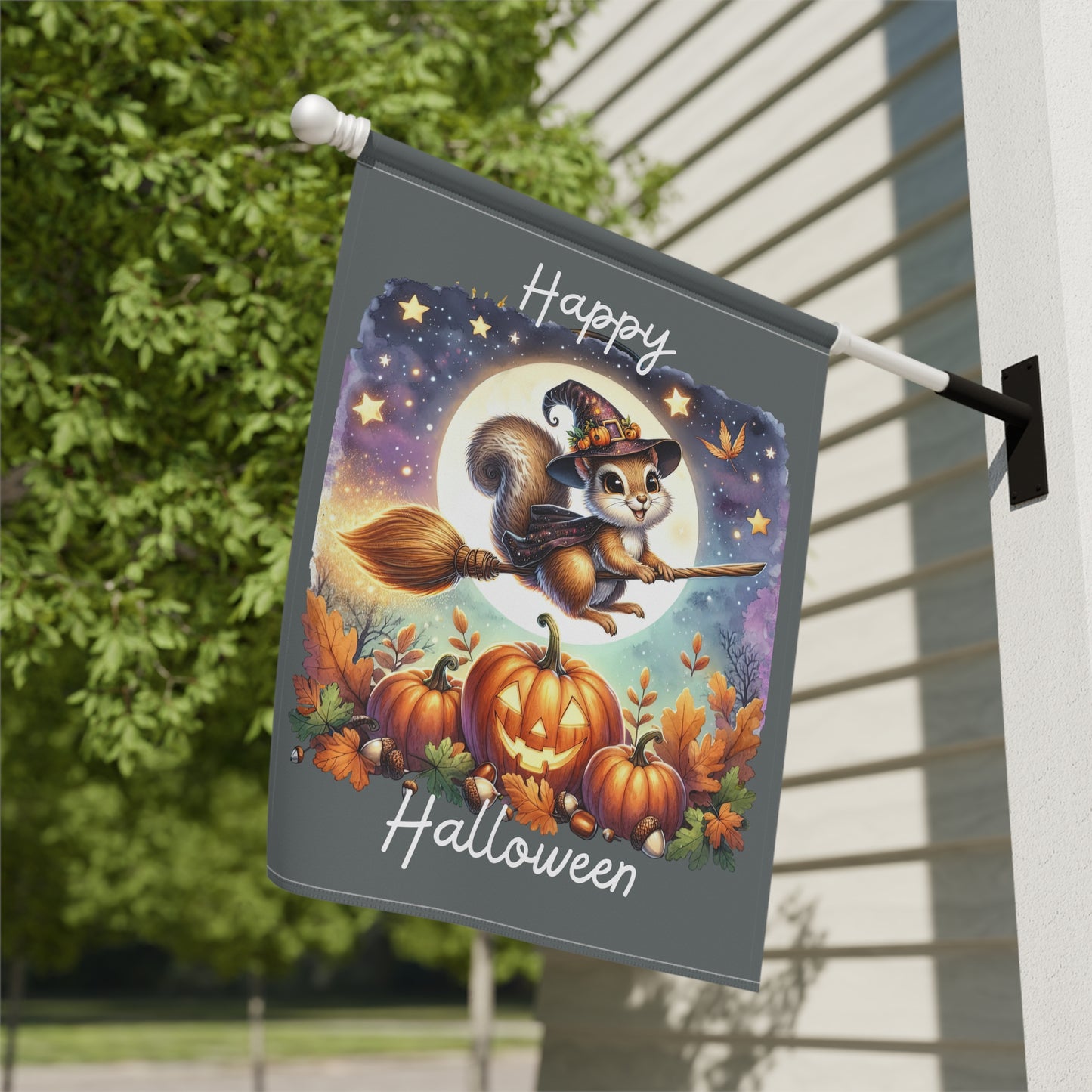 Garden Flag - Halloween - Happy Halloween (01a)