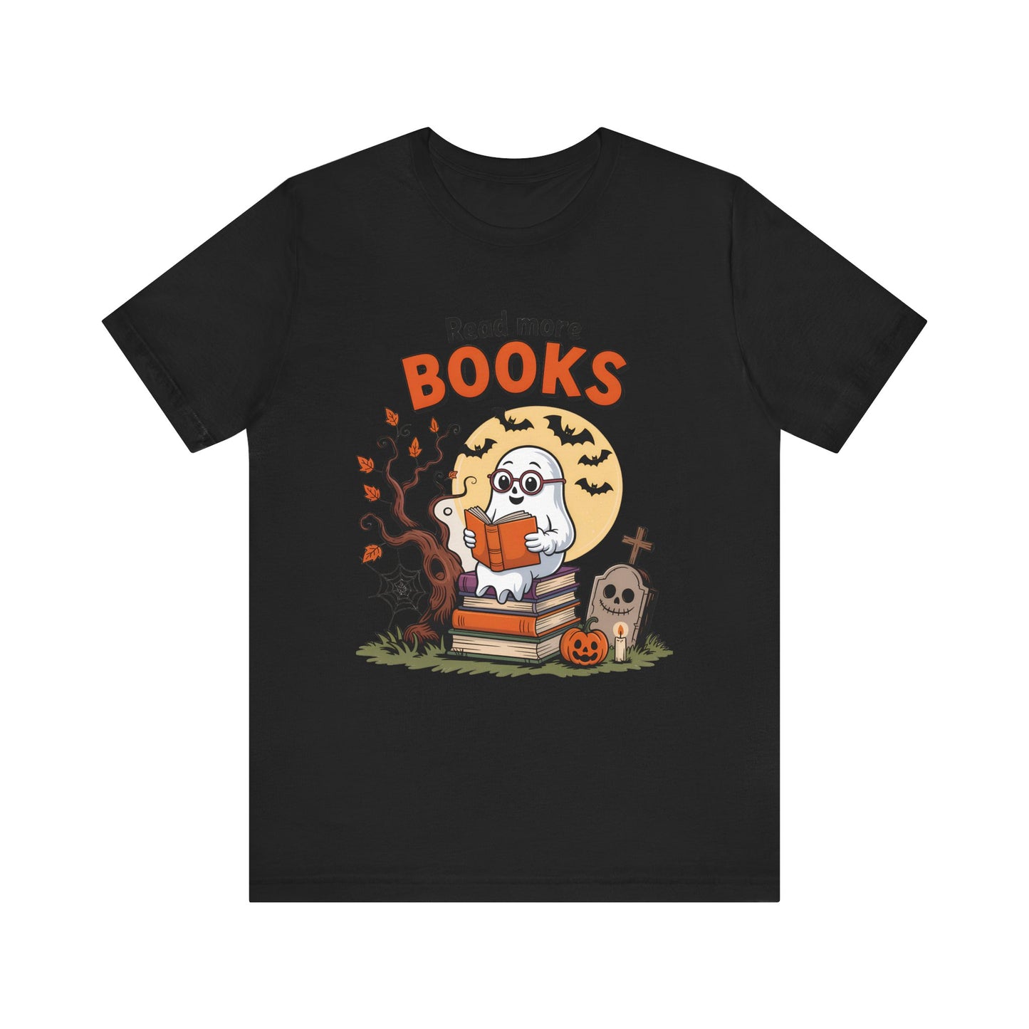 T-Shirt - Teacher / Halloween - Read More Books (01a)